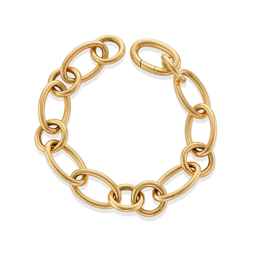 Roberto Coin Designer Gold 7.5 inch Oval Link Bracelet 1