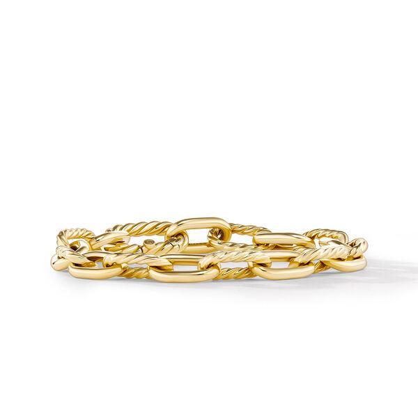 David Yurman DY Madison Chain Link Bracelet in 18k Yellow Gold, size medium