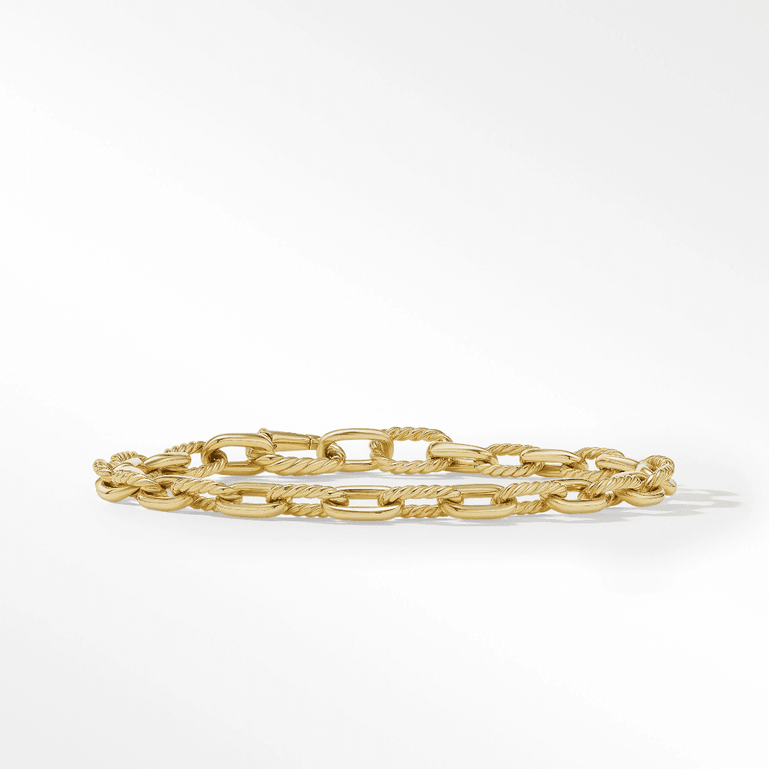 David Yurman DY Madison Chain Bracelet in 18k Yellow Gold, 9 inches