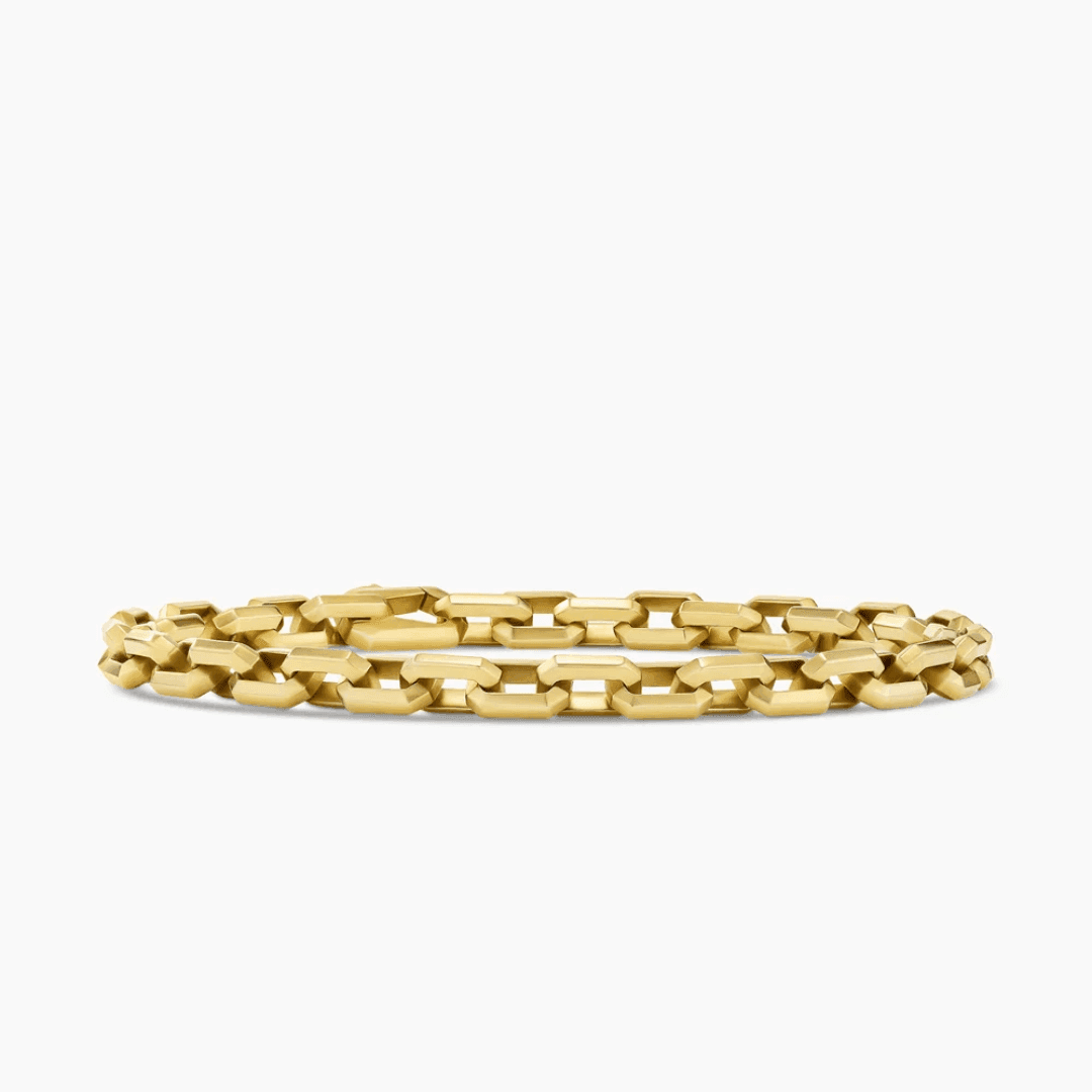 David Yurman Men's Streamline Heirloom Chain Link Bracelet in Yellow Gold