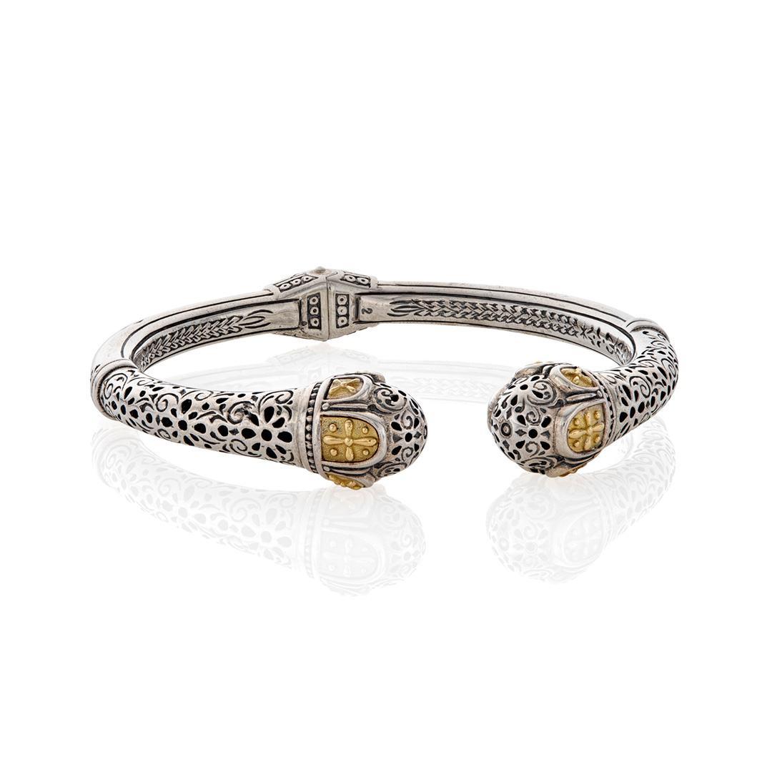 Konstantino Dome Collection Hinged Open Bracelet