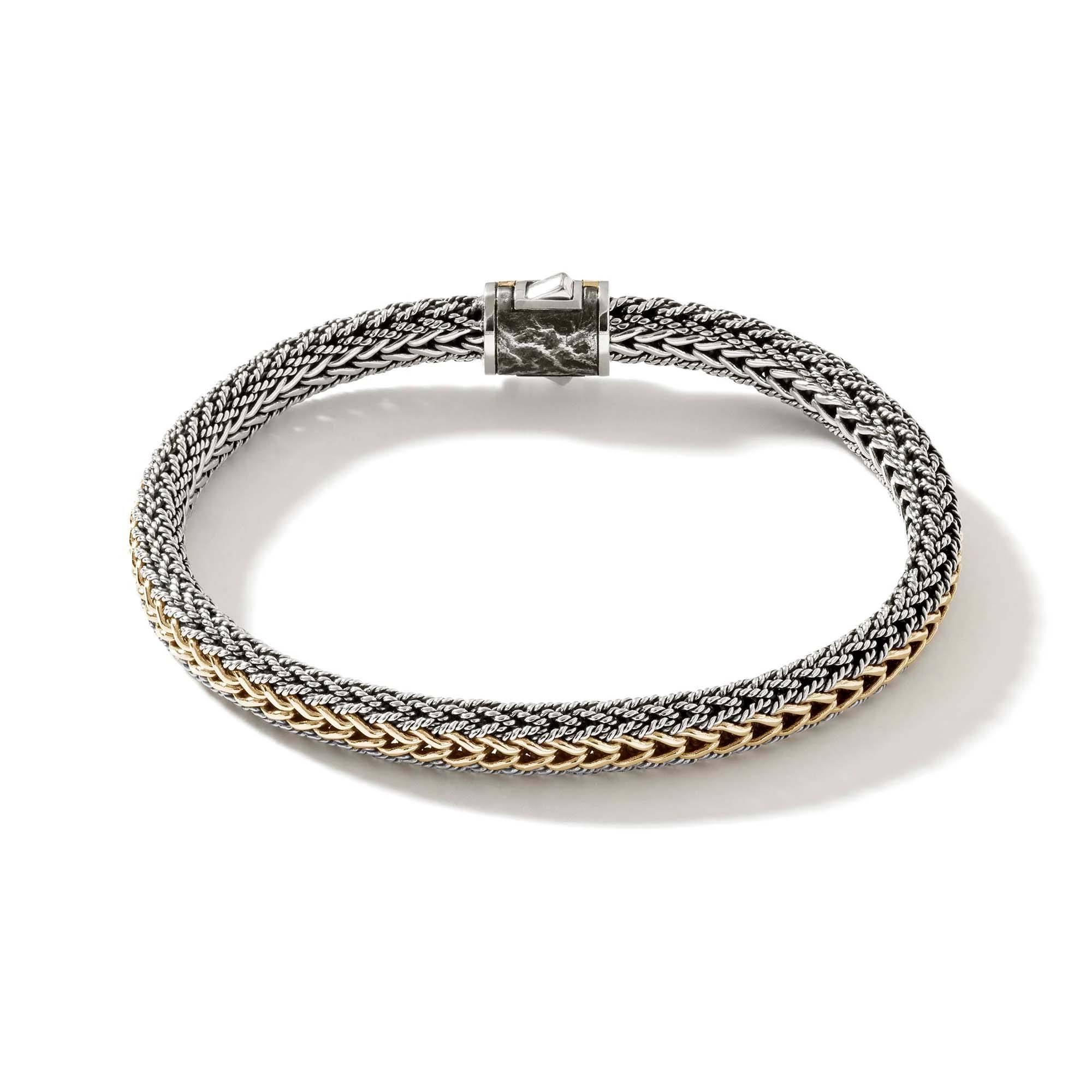 John Hardy Icon Bracelet in Reversible Sterling Silver and Yellow Gold 2