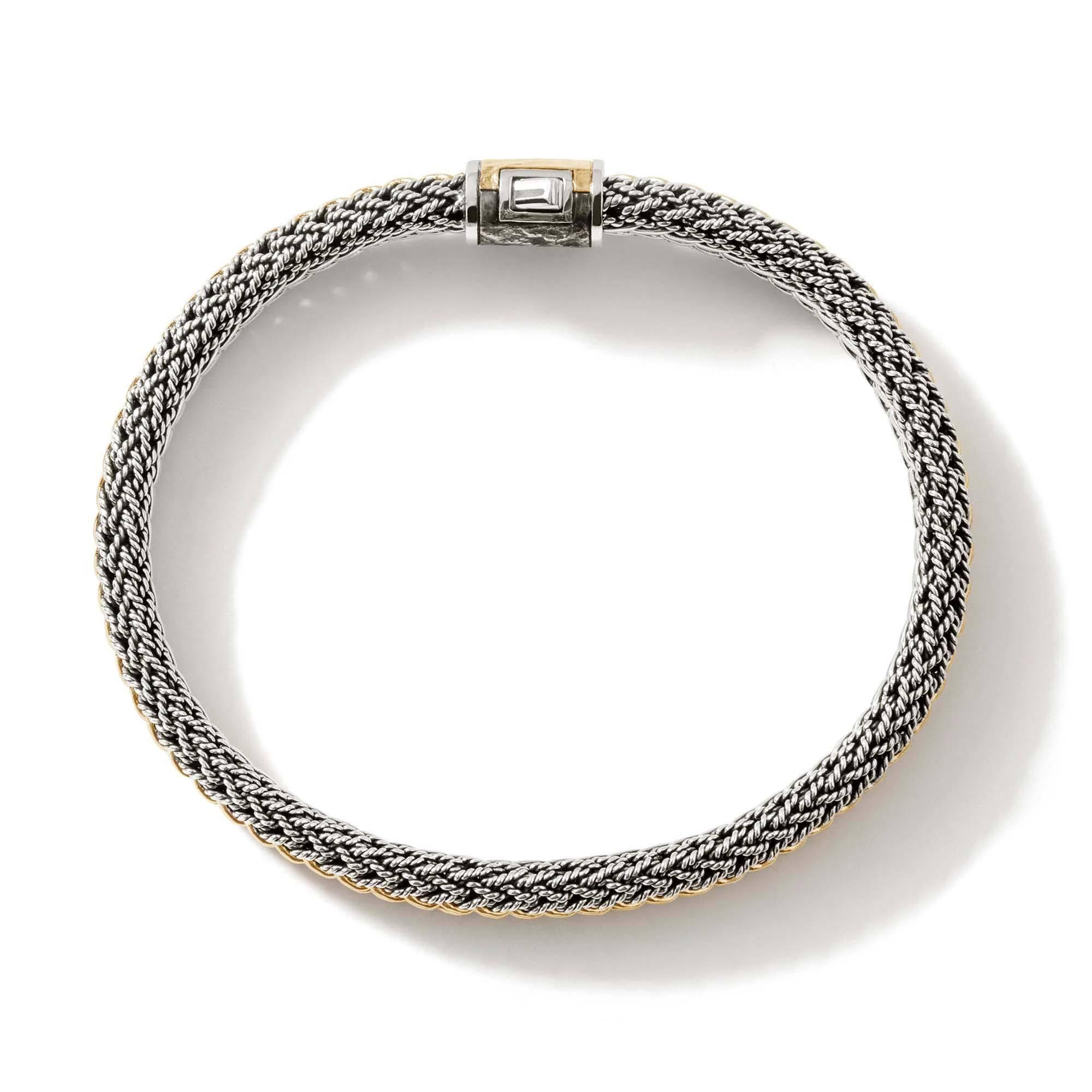 John Hardy Icon Bracelet in Reversible Sterling Silver and Yellow Gold 3