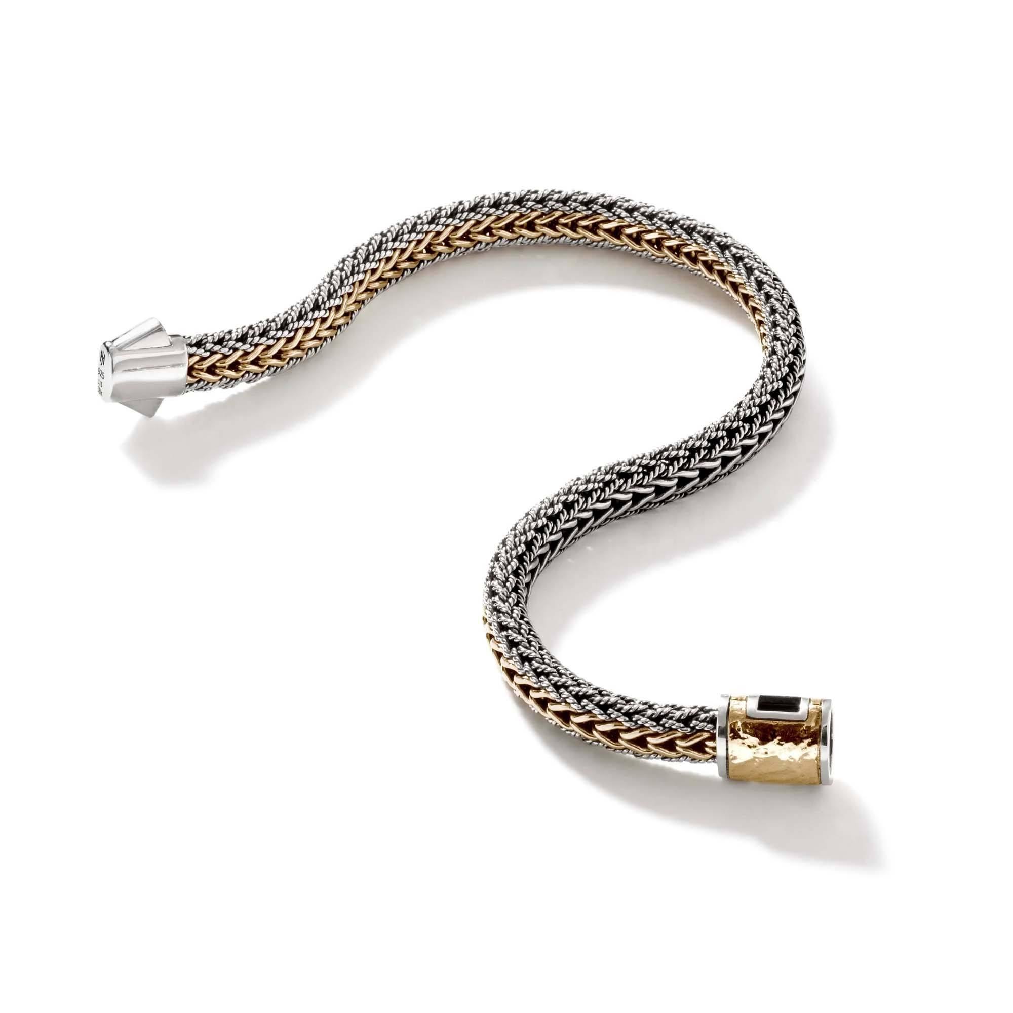 John Hardy Icon Bracelet in Reversible Sterling Silver and Yellow Gold 4
