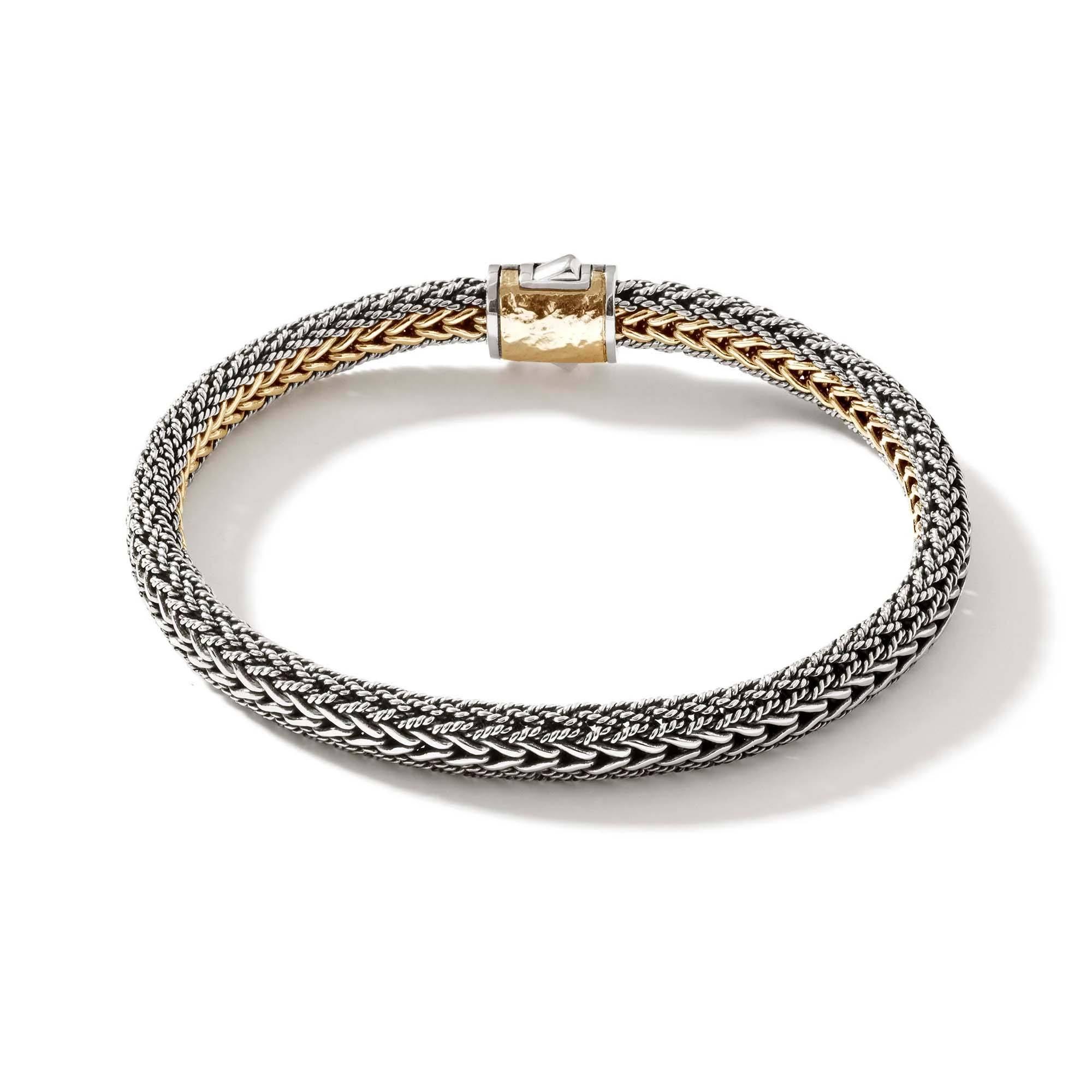 John Hardy Icon Bracelet in Reversible Sterling Silver and Yellow Gold 6
