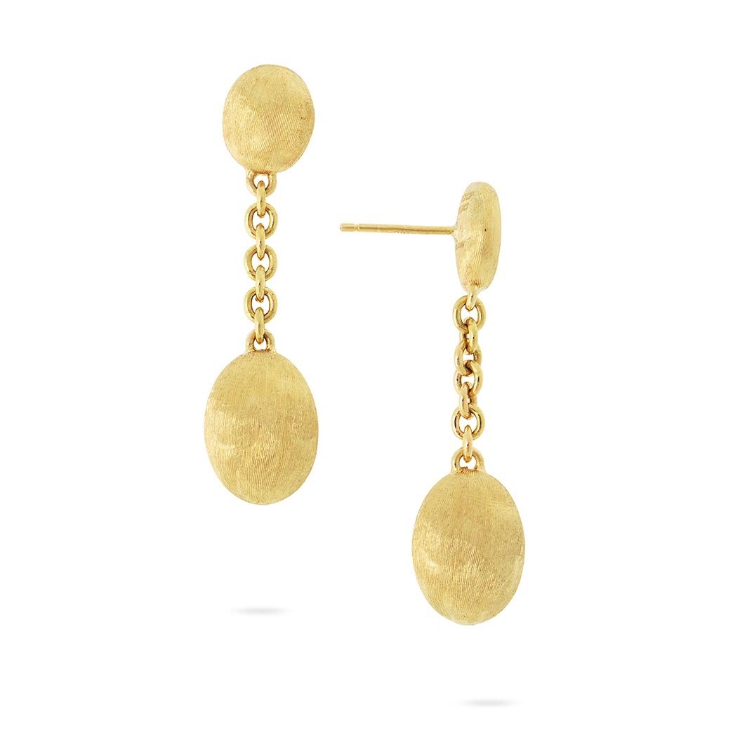 Marco Bicego Yellow Gold Siviglla Satin Bead Drop Earrings