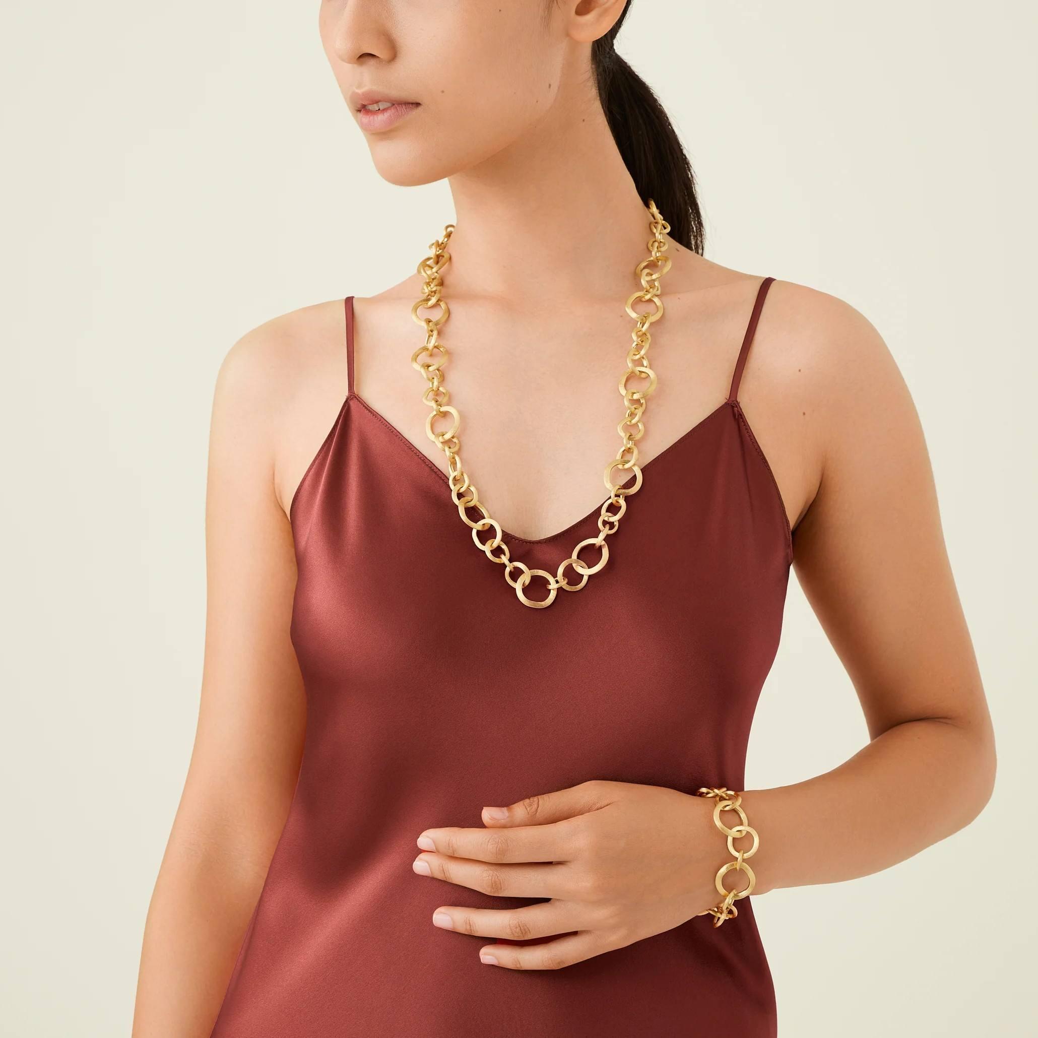 Marco Bicego Jaipur  Gold Convertible Link Necklace 7