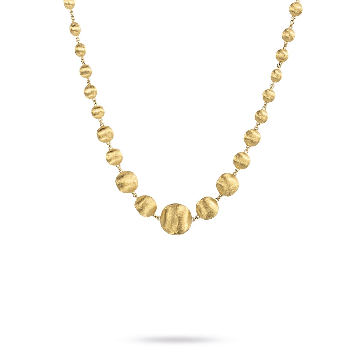 Marco Bicego Yellow Gold Africa Satin Bead Necklace