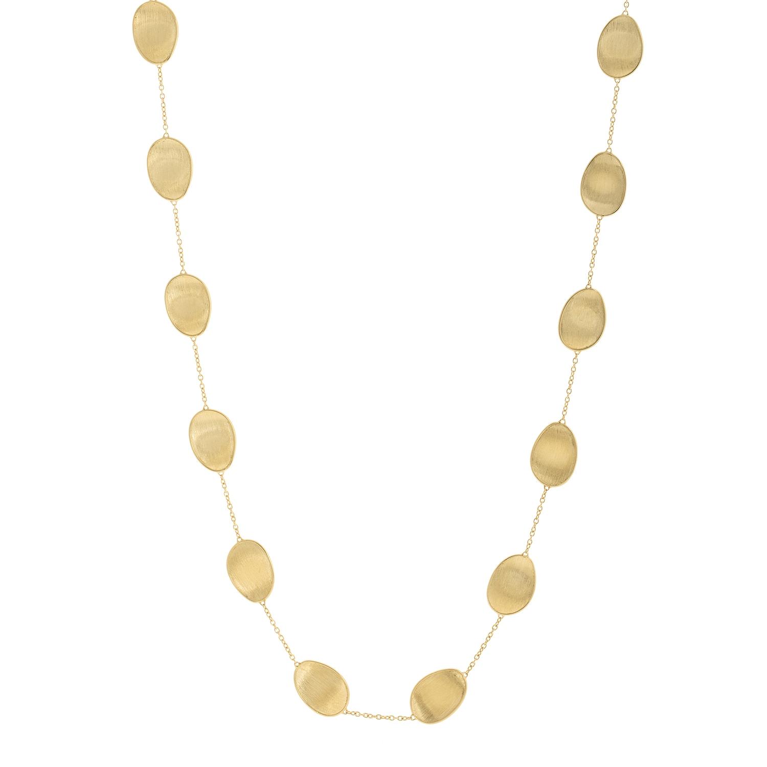 Marco Bicego Yellow Gold Lunaria Petal Station Necklace