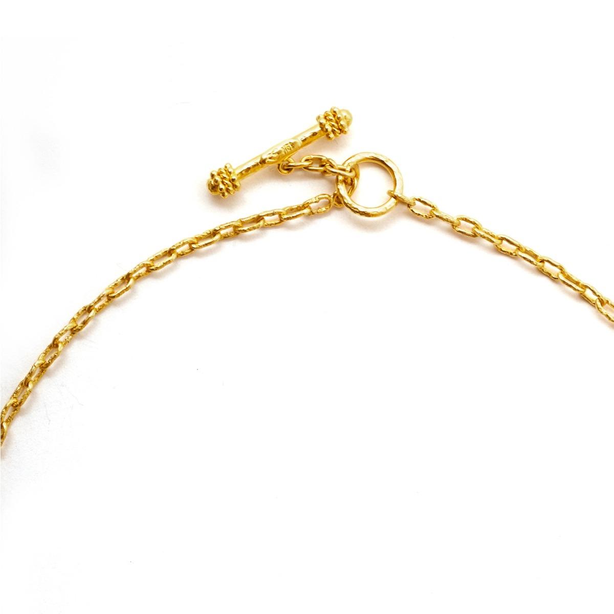 Elizabeth Locke Very Fine Gold Chain Necklace - 17 inches  1