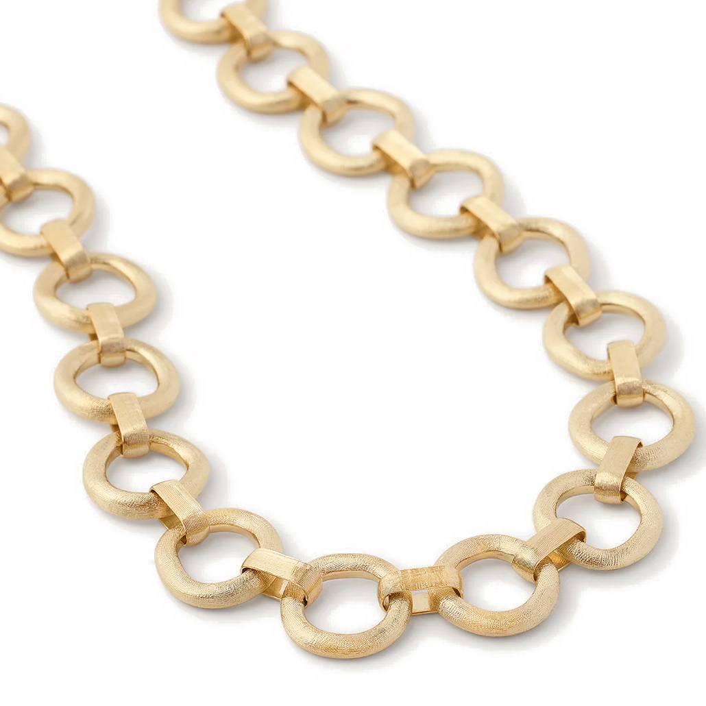 Marco Bicego Jaipur Gold Flat Link Collar Necklace 2
