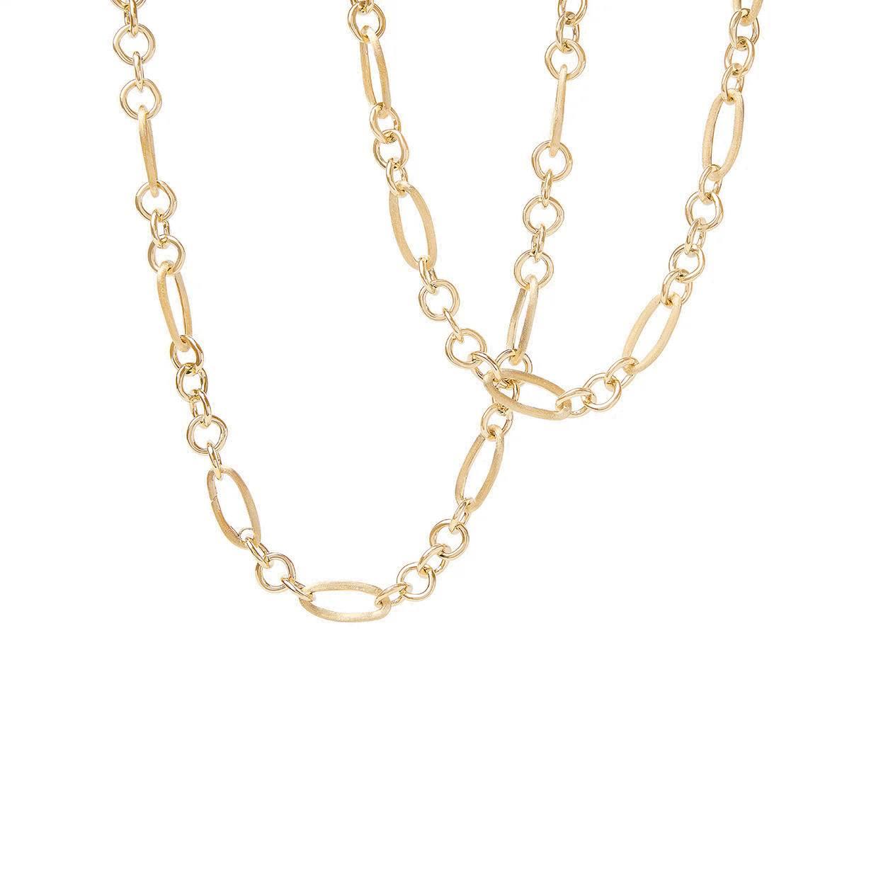Marco Bicego Jaipur Gold Mixed Link Long Convertible Necklace 2