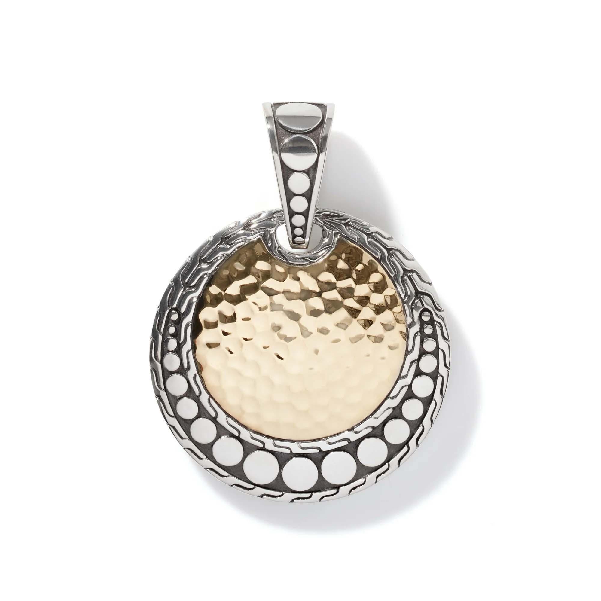 John Hardy Palu Dot Pendant in Sterling Silver and Gold 1