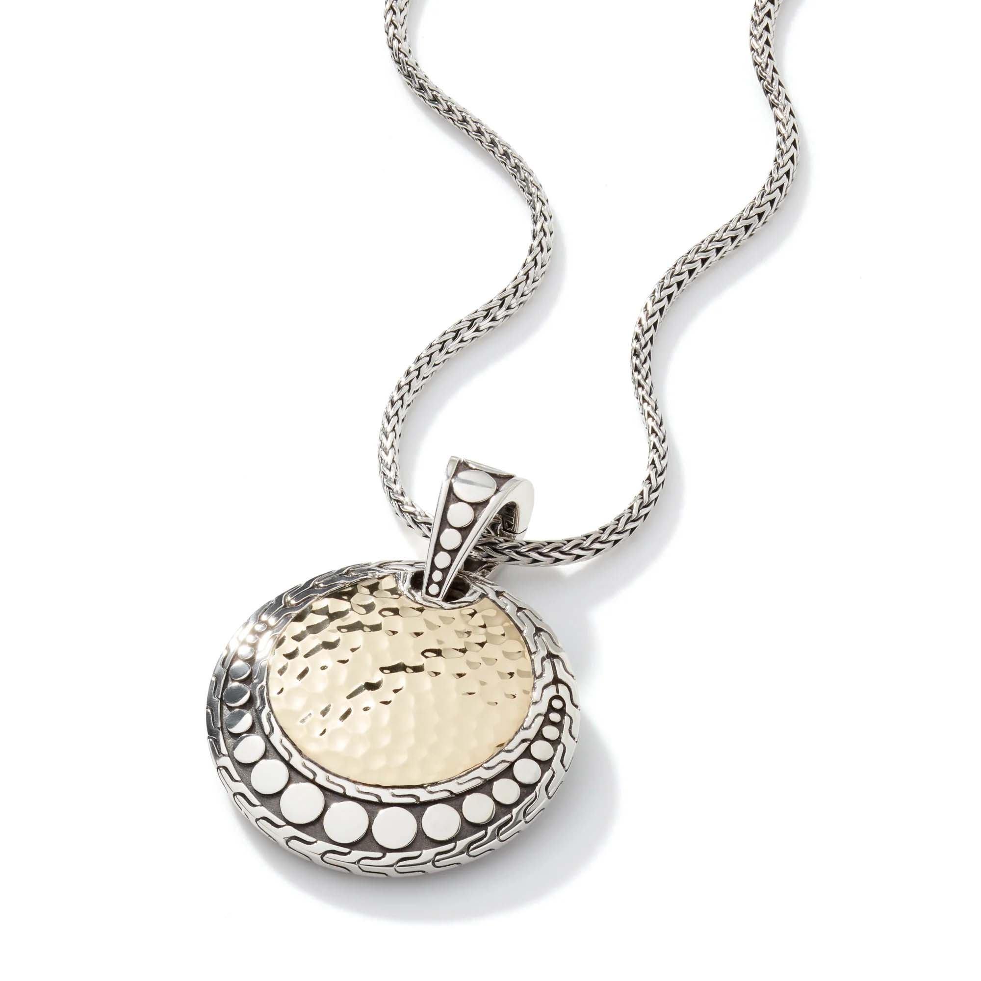 John Hardy Palu Dot Pendant in Sterling Silver and Gold 2