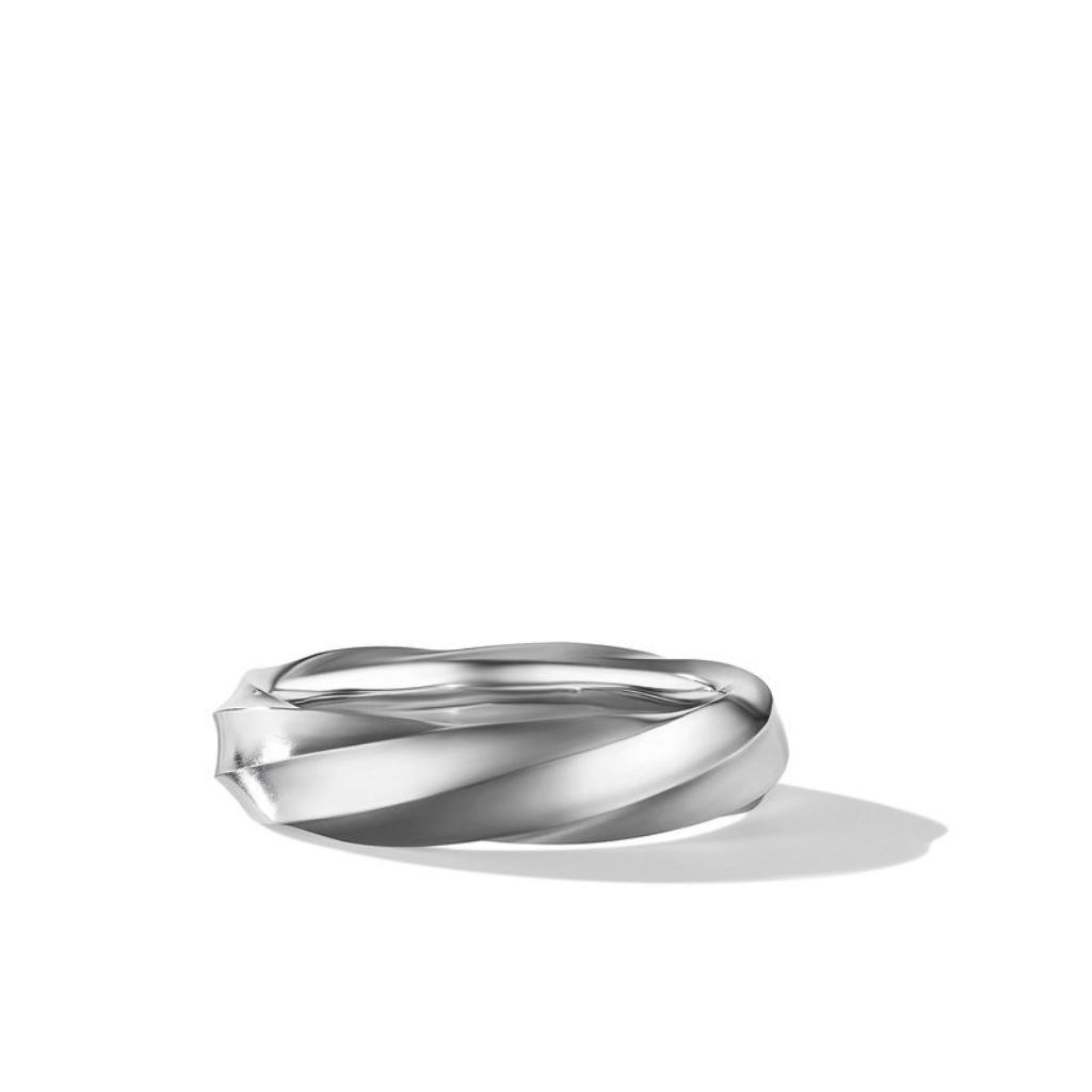 David Yurman Men's Cable Edge Band Ring in Recycled Sterling Silver, size 10