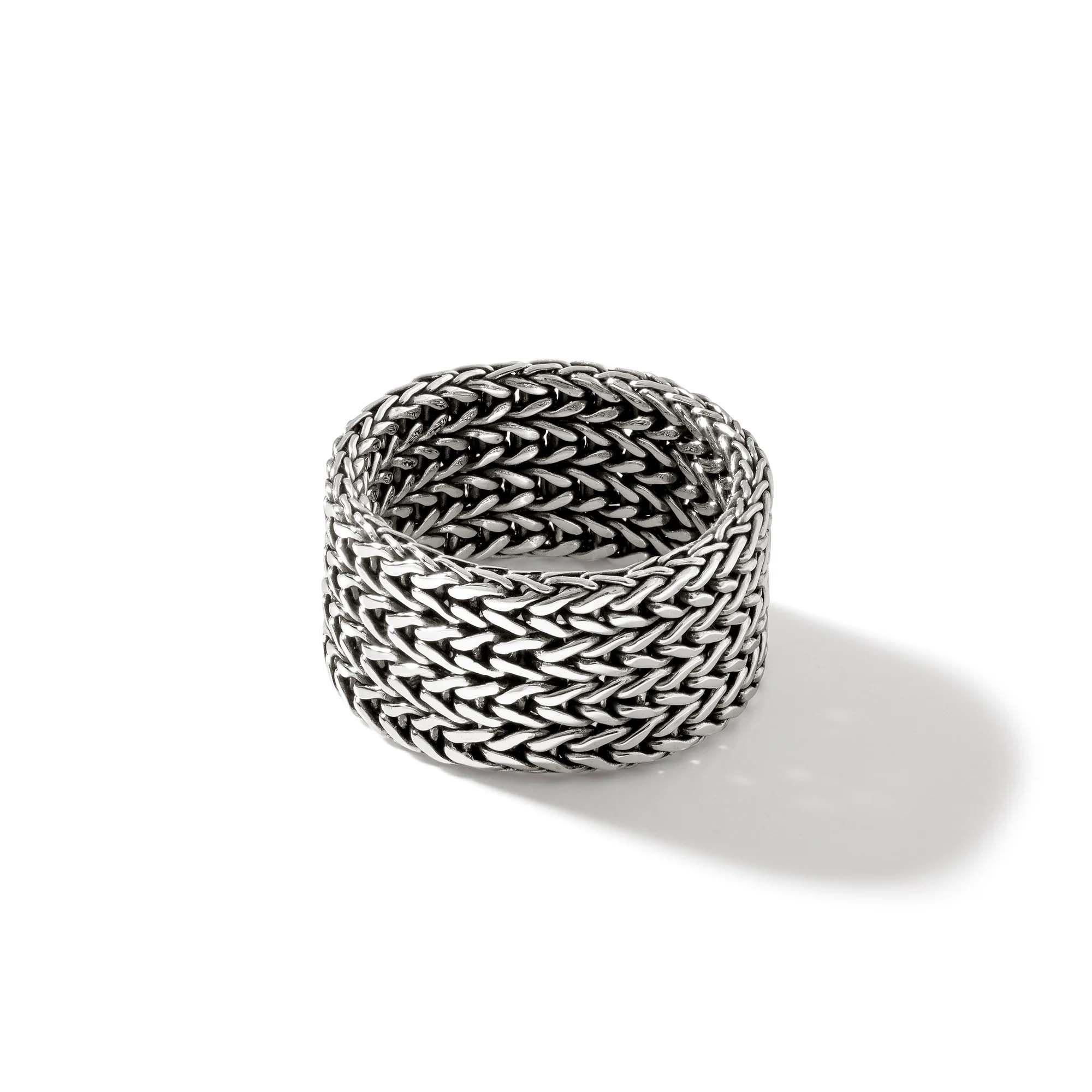 John Hardy Rata 12mm Chain Ring in Sterling Silver 4