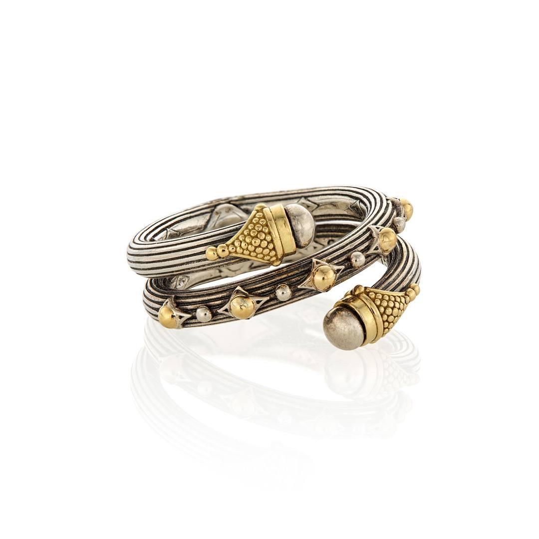 Konstantino Delos Grooved Double Wrap Ring 0