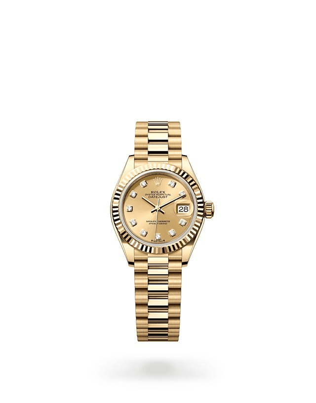 Rolex Lady-Datejust, m279178-0017. Available at Lee Michaels Fine jewelry