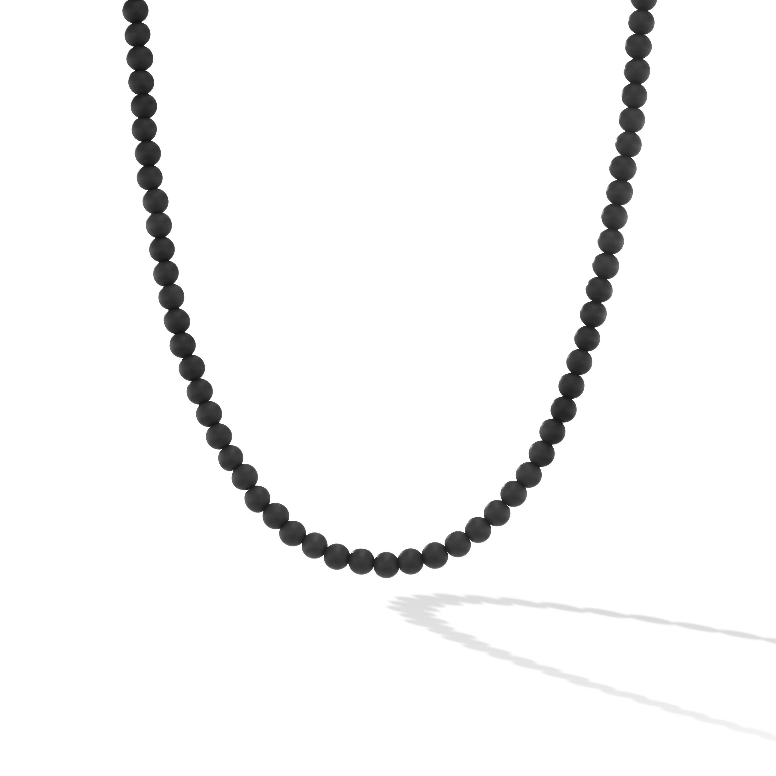 David Yurman Men's Spiritual Bead Necklace with Black Onyx