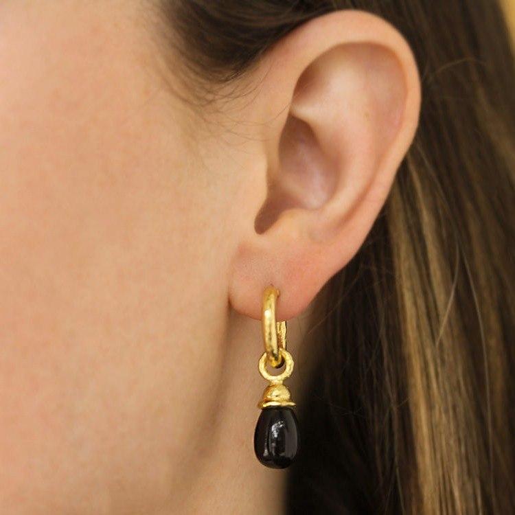 Elizabeth Locke Black Onyx Earring Charms 1