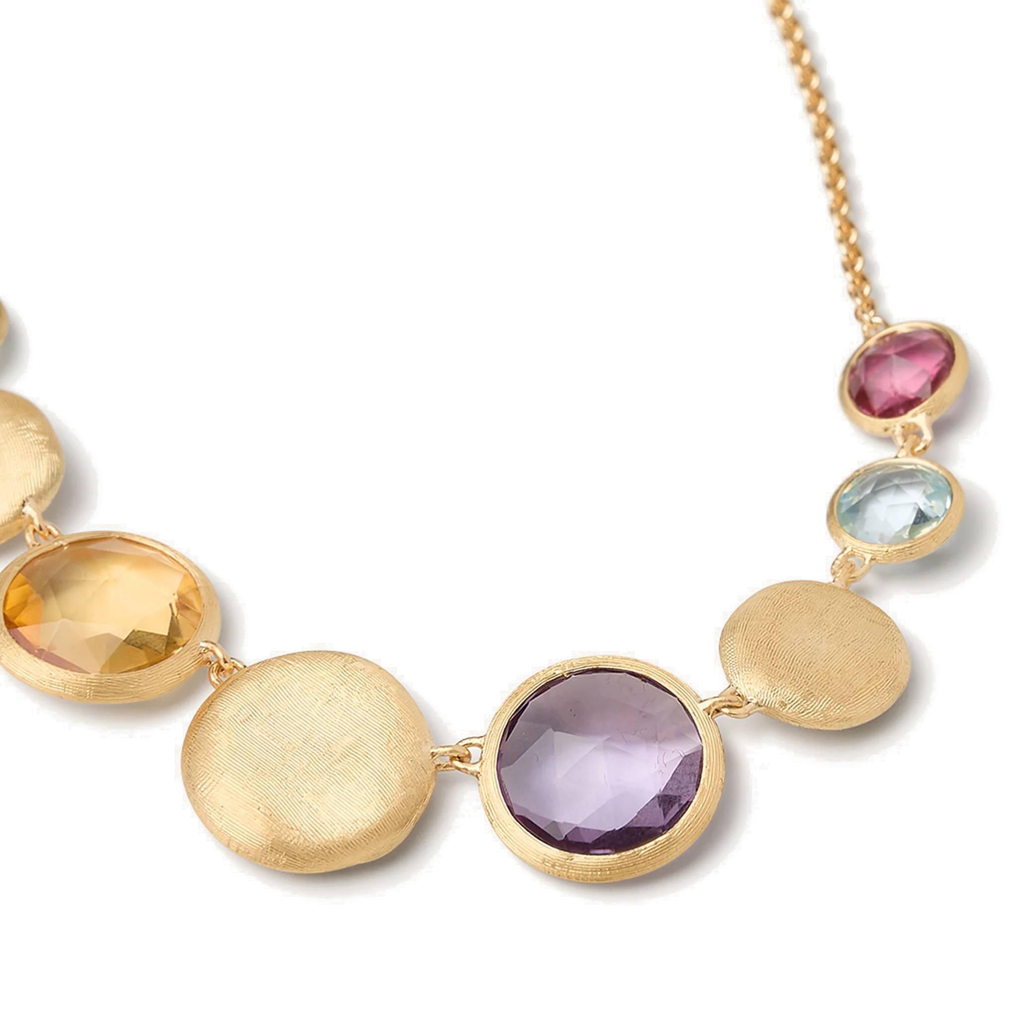 Marco Bicego Jaipur Color Mixed Stone Halfsie Necklace 2