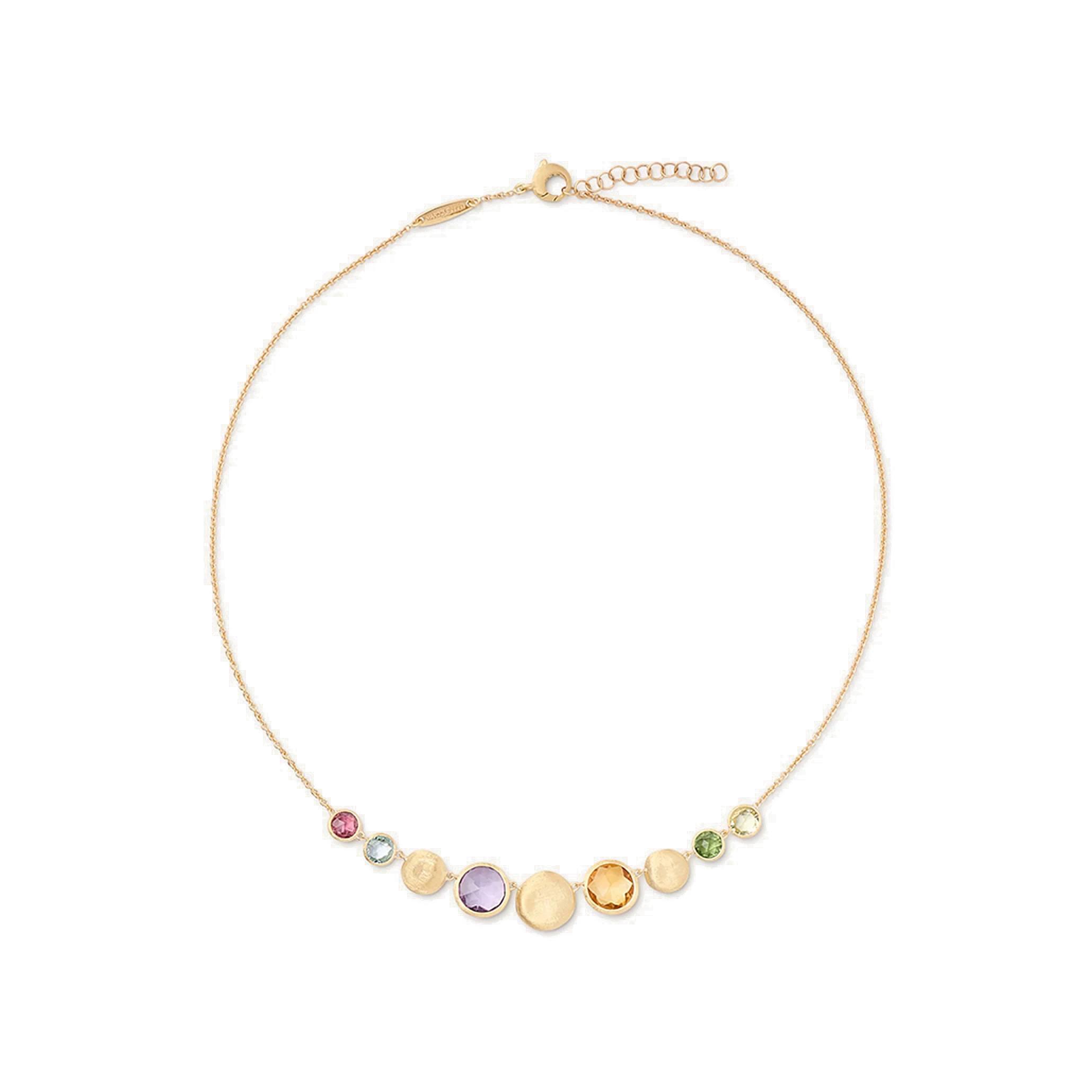Marco Bicego Jaipur Color Mixed Stone Halfsie Necklace 3