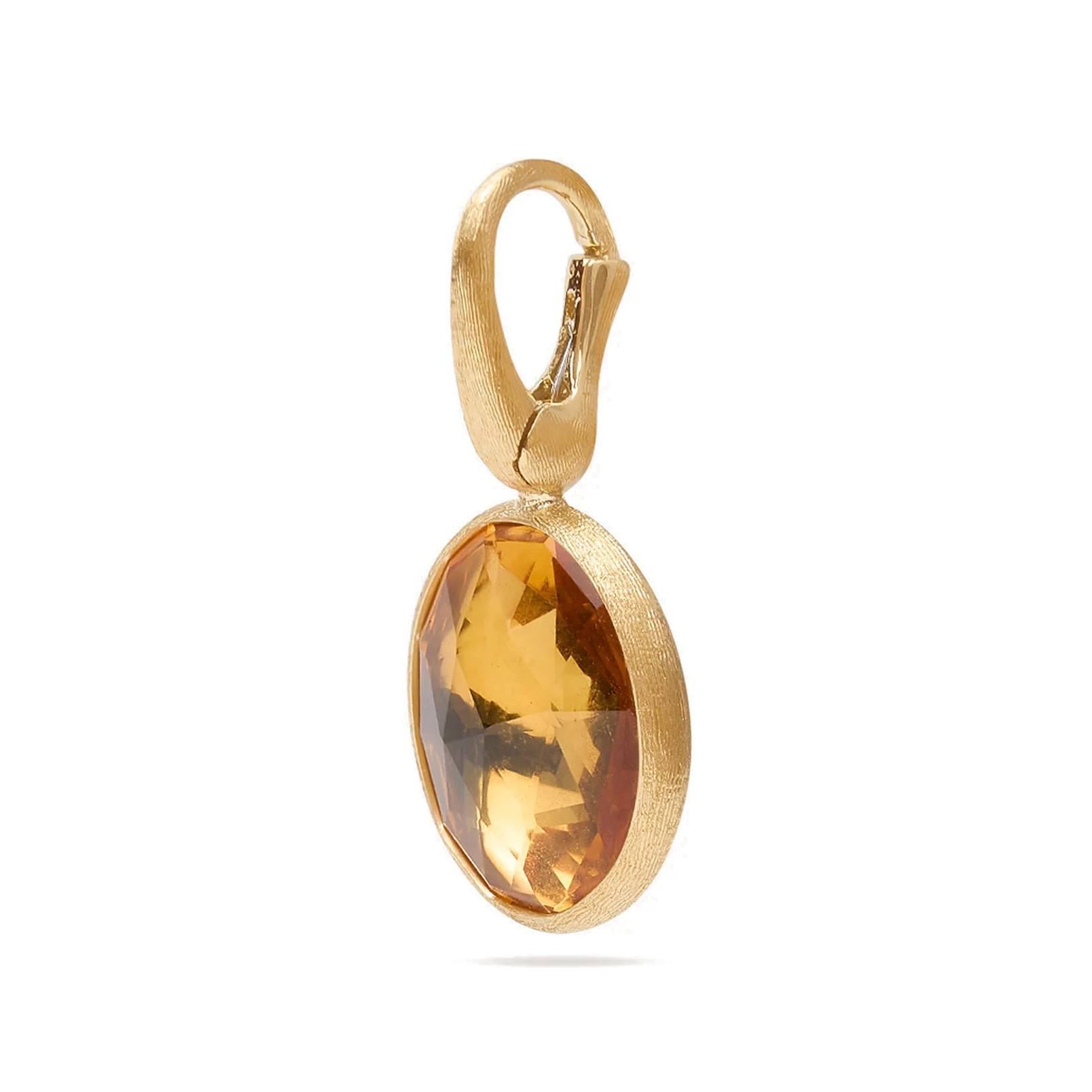 Marco Bicego Jaipur Color Small Stackable Pendant, Citrine 3