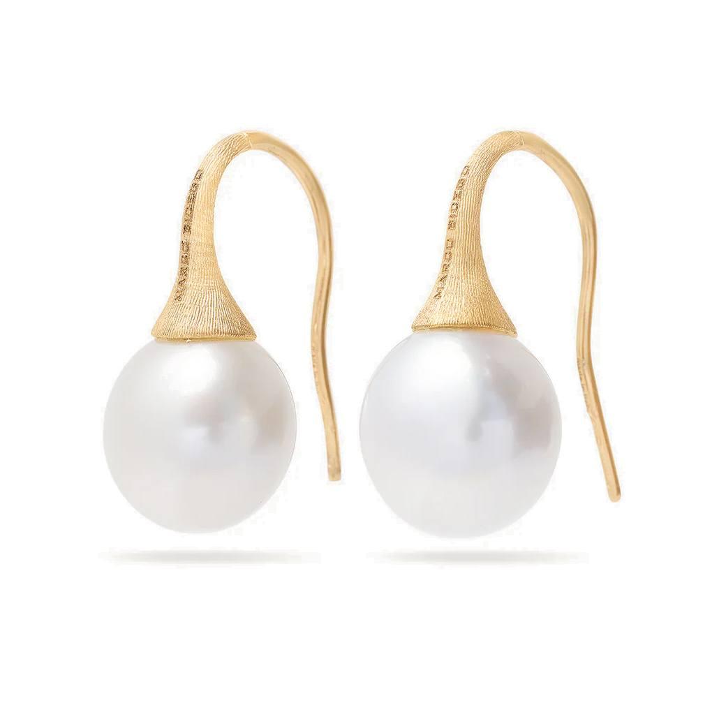 Marco Bicego Yellow Gold Africa Pearl Drop Earrings 1