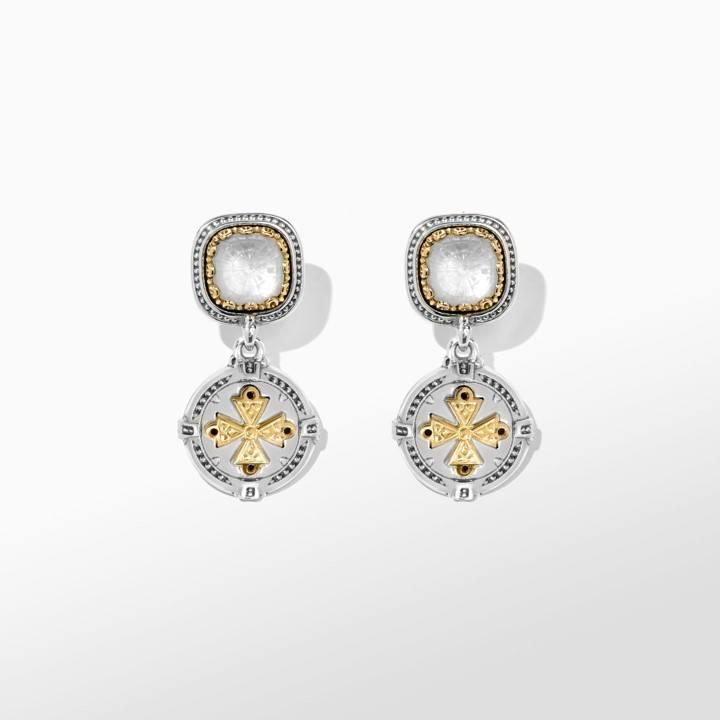 Konstantino Dome Collection Mother of Pearl Doublet Drop Earrings 1