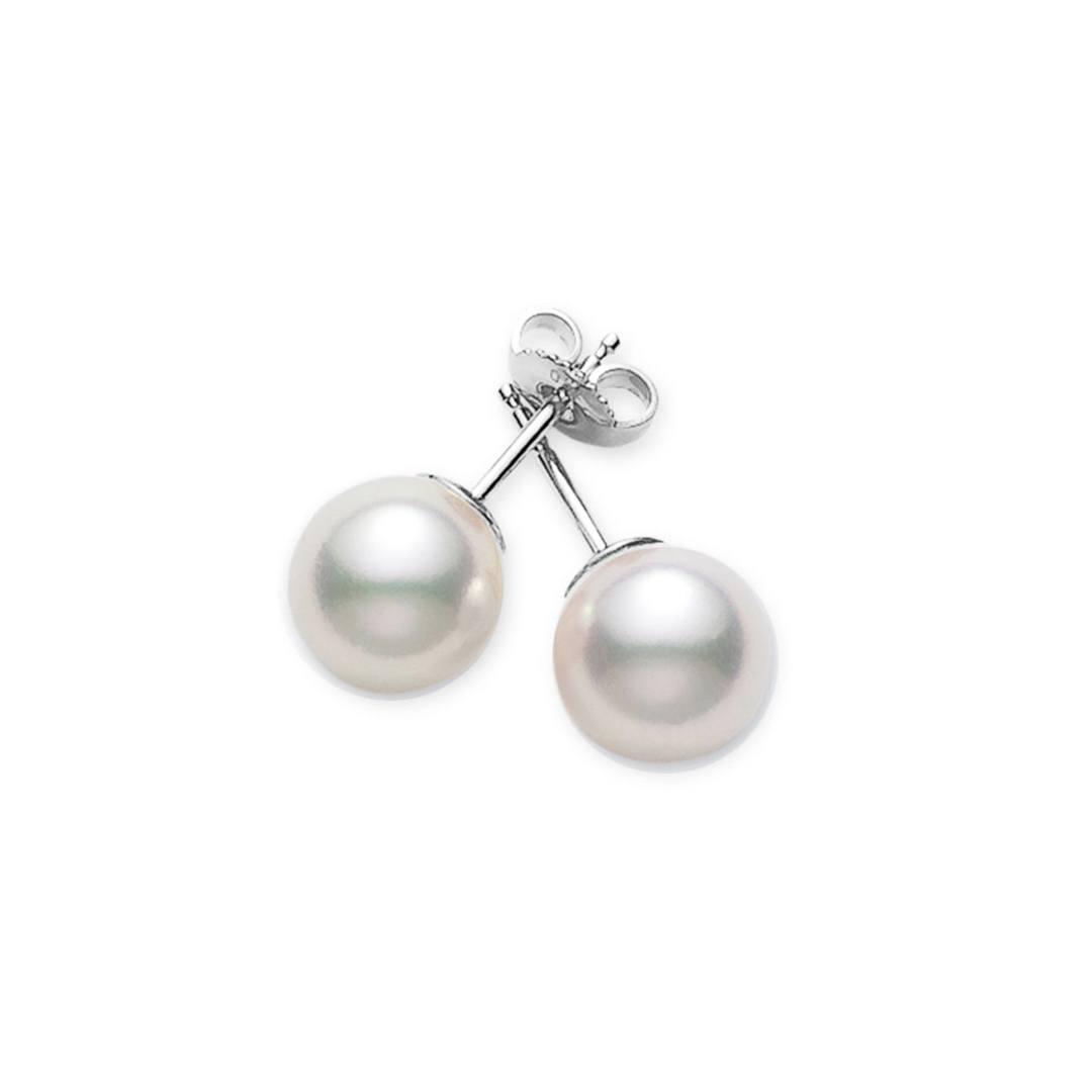 Mikimoto 7.5-7Mm Pearl Stud Earrings