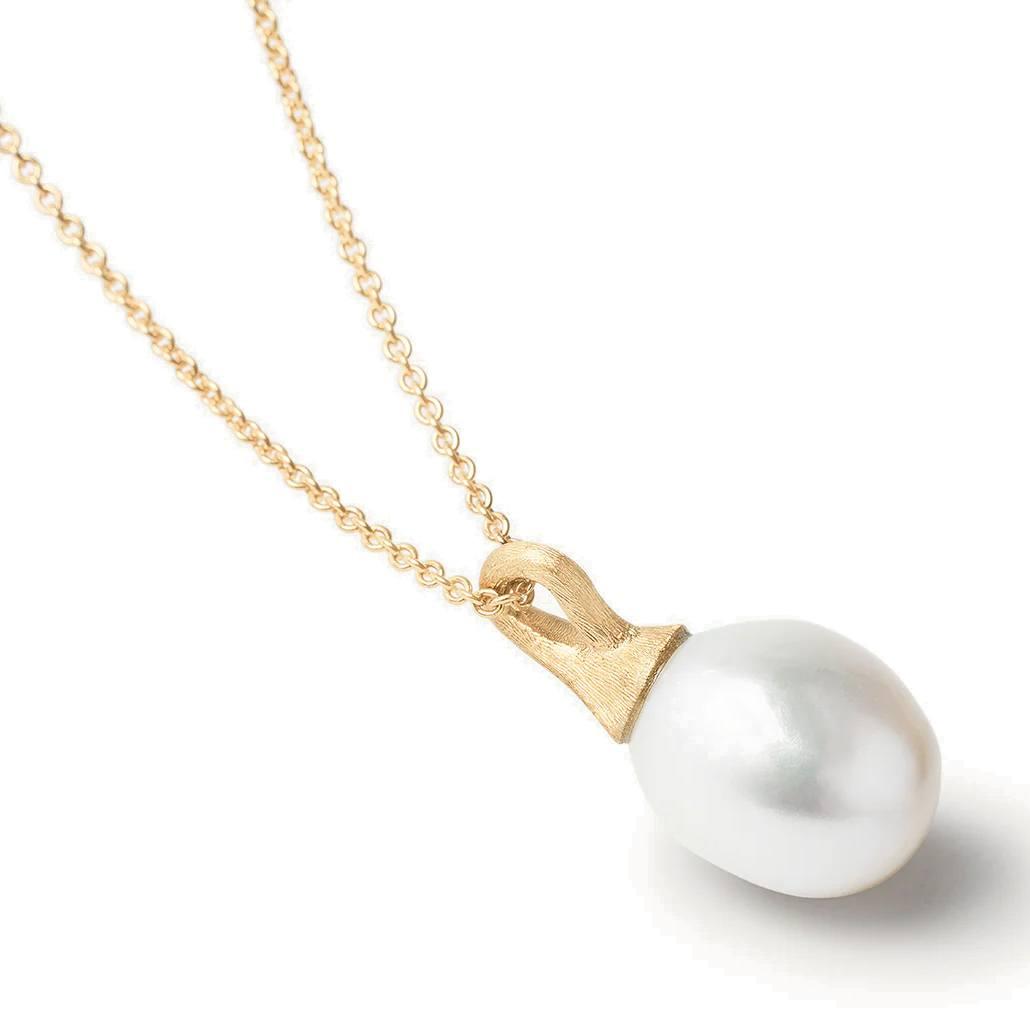 Marco Bicego Yellow Gold Africa Pearl Pendant Necklace 1
