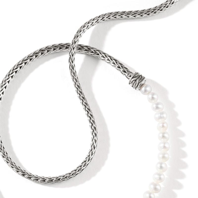 John Hardy Classic Chain Necklace with Freshwater Pearls 2