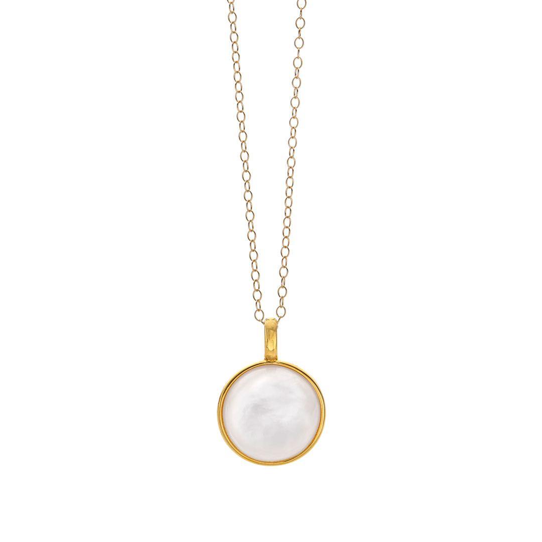 15mm Mabe Pearl Pendant Necklace