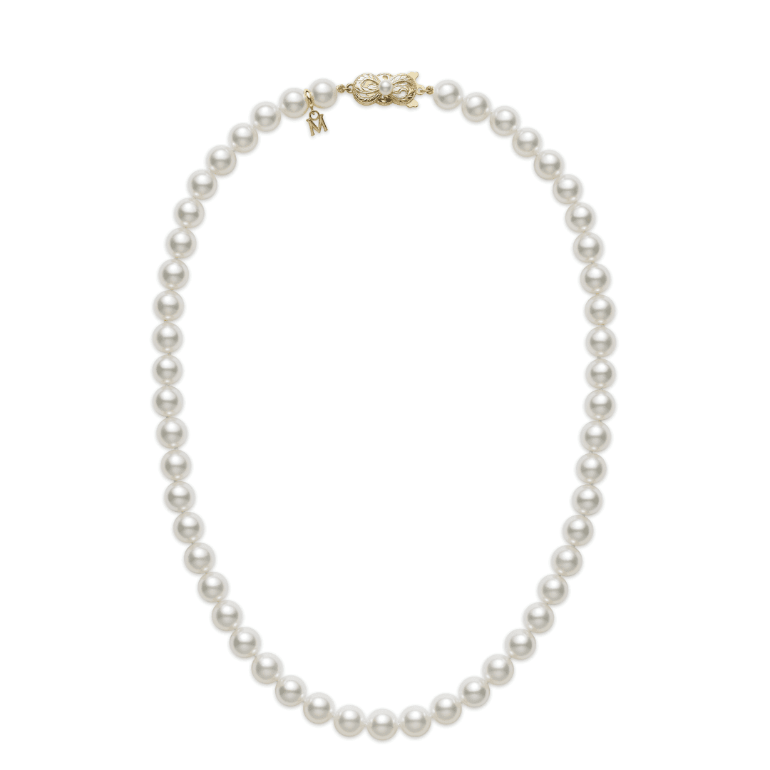 Mikimoto 7-6.5mm A Pearl Strand Necklace in Yellow Gold, 18 inches