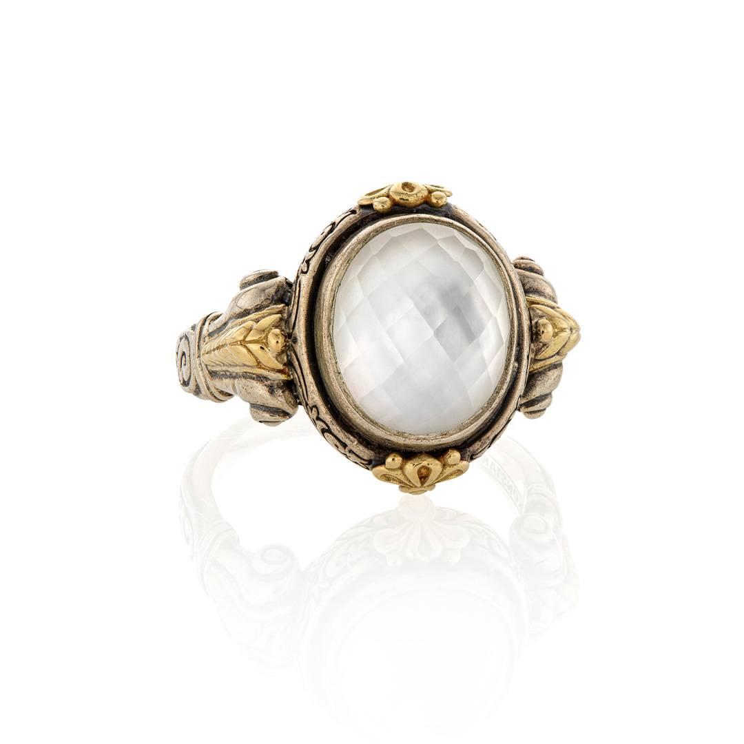 Konstantino Hestia mother of pearl doublet ring_1