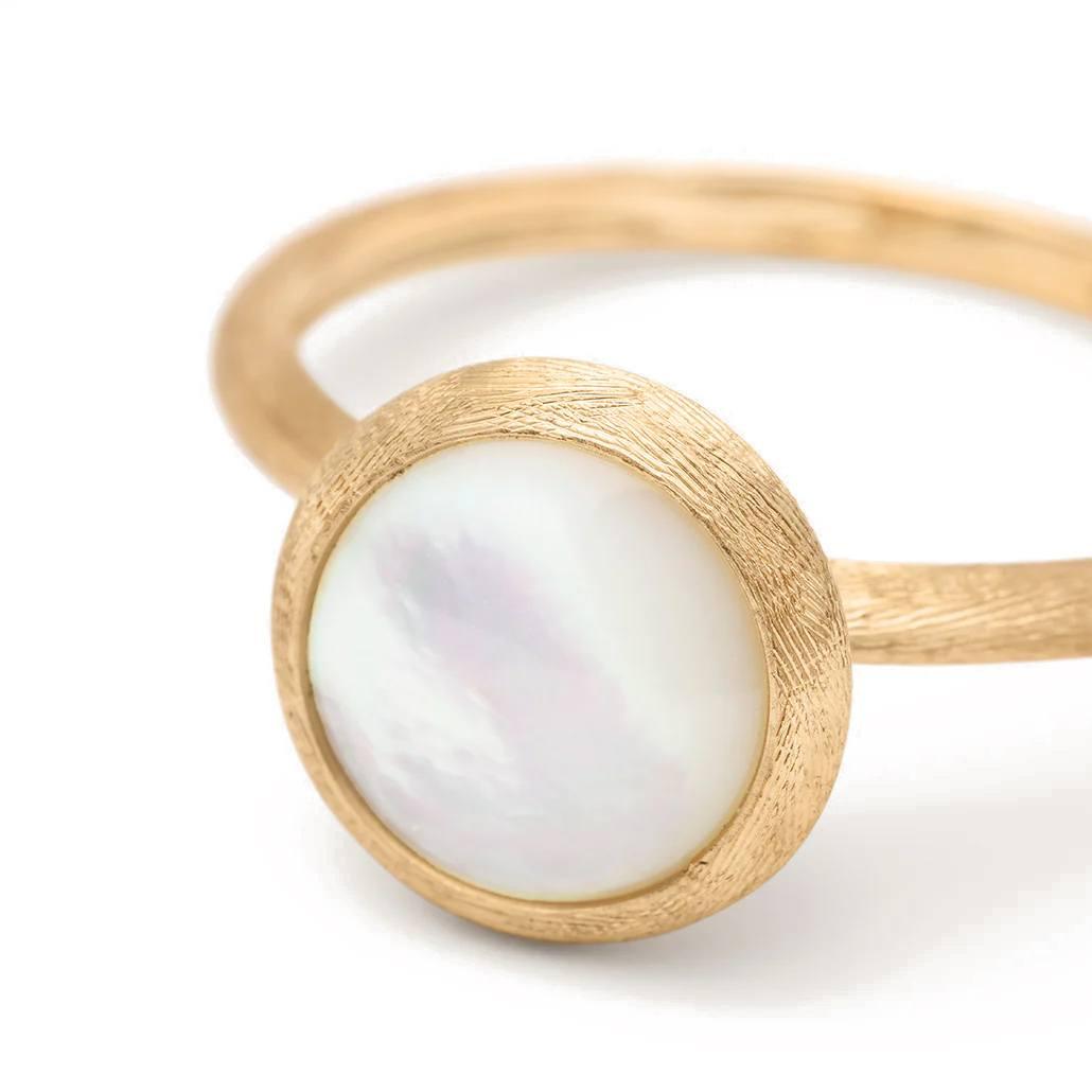 Marco Bicego Jaipur Color Small Mother of Pearl Stackable Ring 2