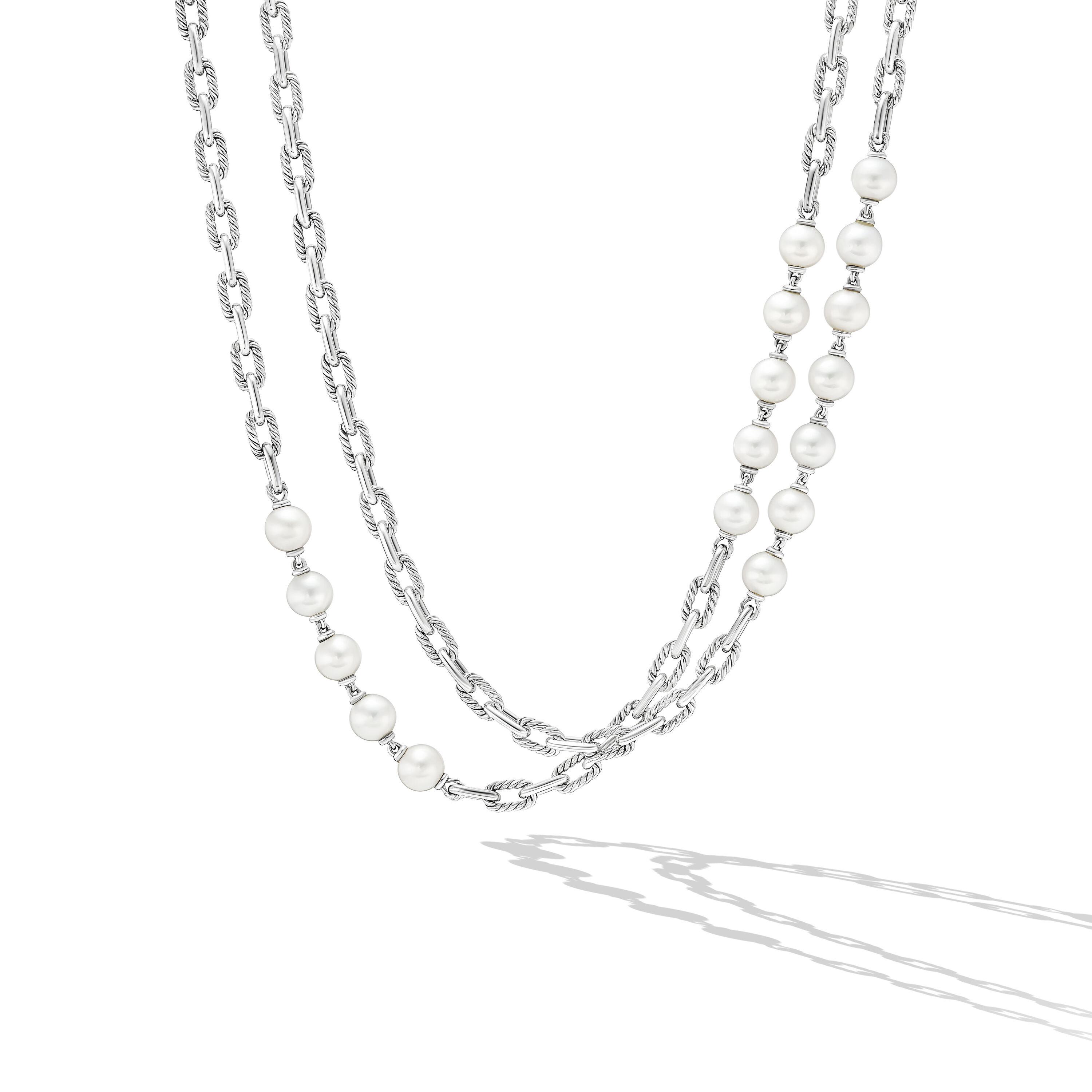 David Yurman Men's Madison Chain Necklace with Pearls