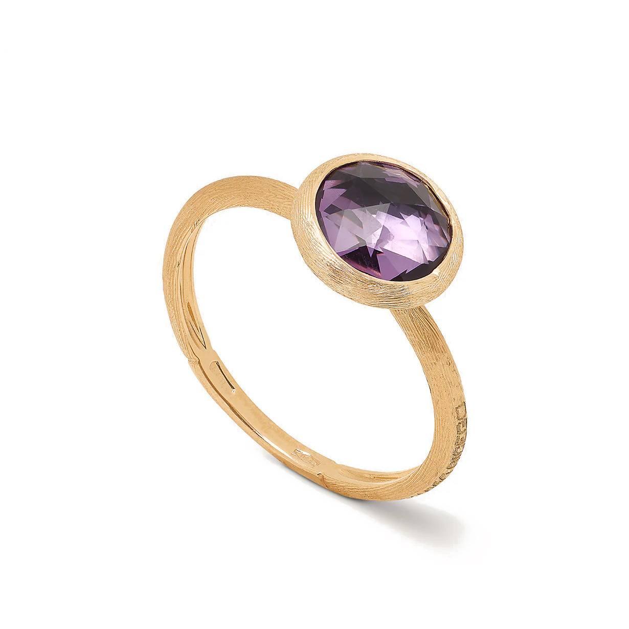 Marco Bicego Jaipur Color Small Amethyst Stackable Ring