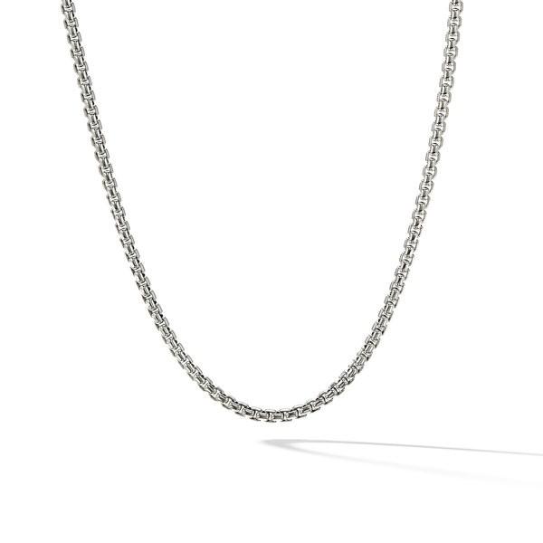 David Yurman 3.6mm Box Chain Necklace with Gold Accent, 20 Inches 0
