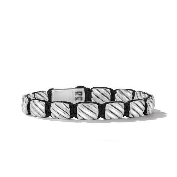 David Yurman Men's Sculpted Cable Tile Bracelet in Sterling Silver
