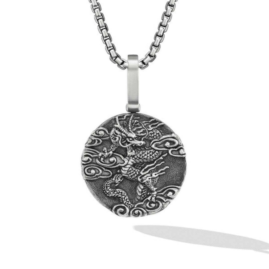 David Yurman Men's Dragon Amulet in Sterling Silver 0