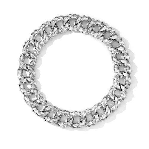 David Yurman Cable Edge Curb Chain Necklace in Recycled Sterling Silver
