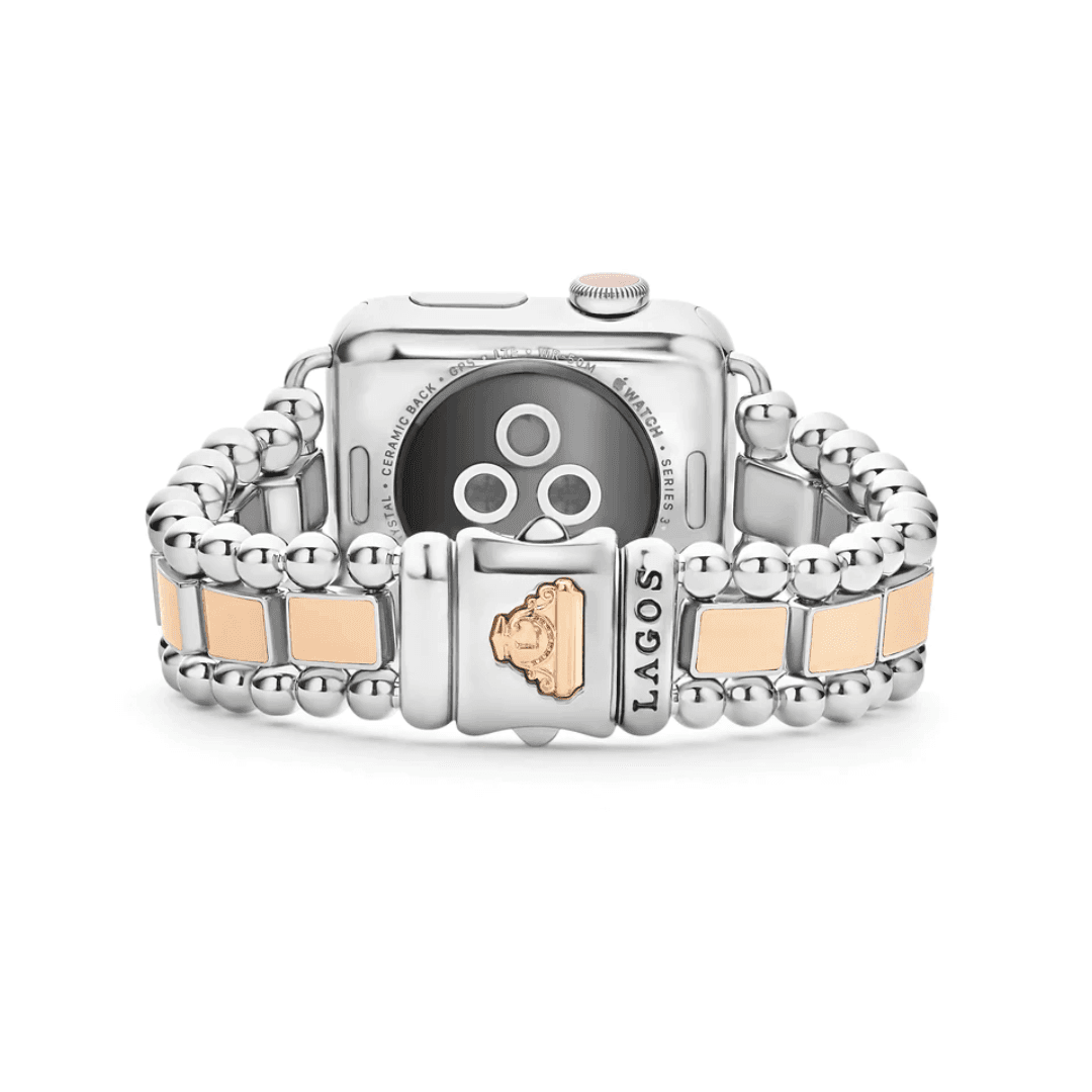 Lagos Smart Caviar Sterling Silver Watch Bracelet, Size 7, 38mm- 42mm 1