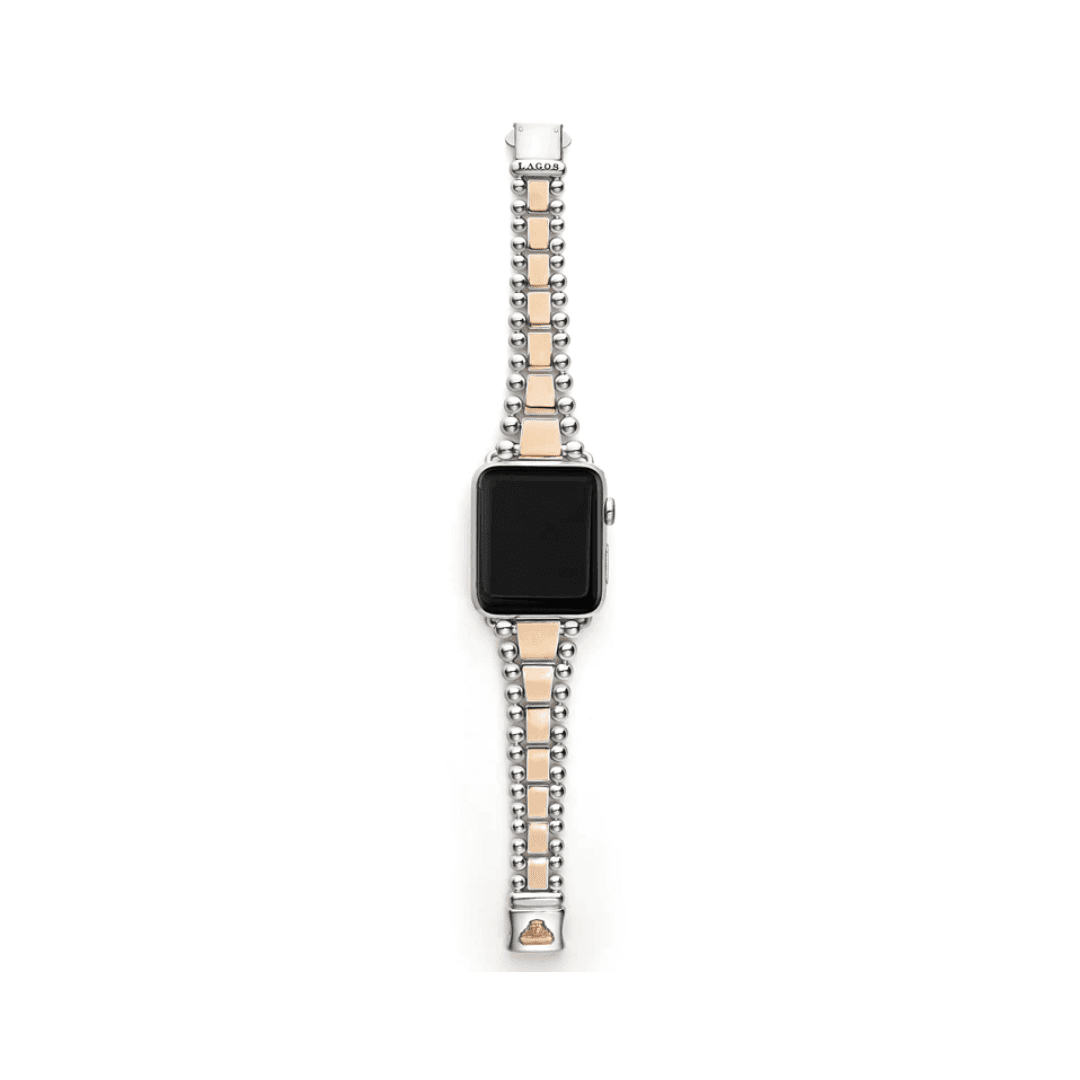 Lagos Smart Caviar Sterling Silver Watch Bracelet, Size 8, 42-45mm 3