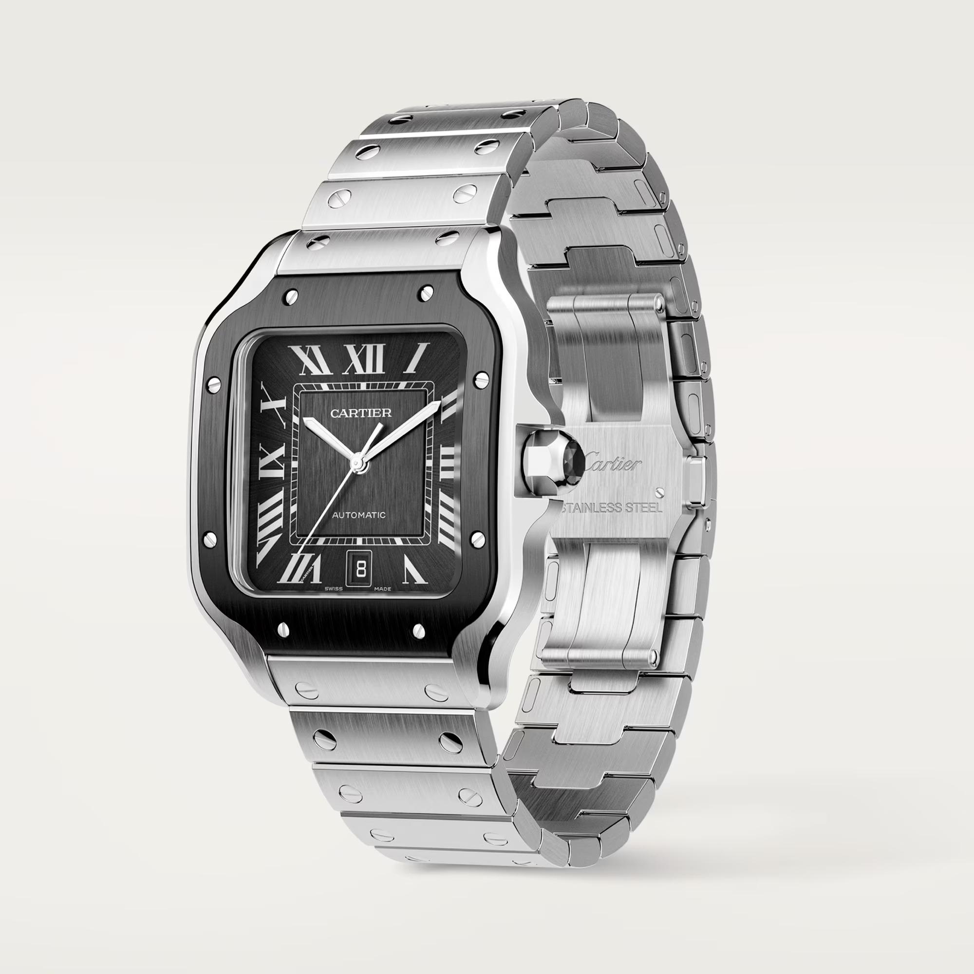 Santos de Cartier Watch with Gray Dial, large model 6