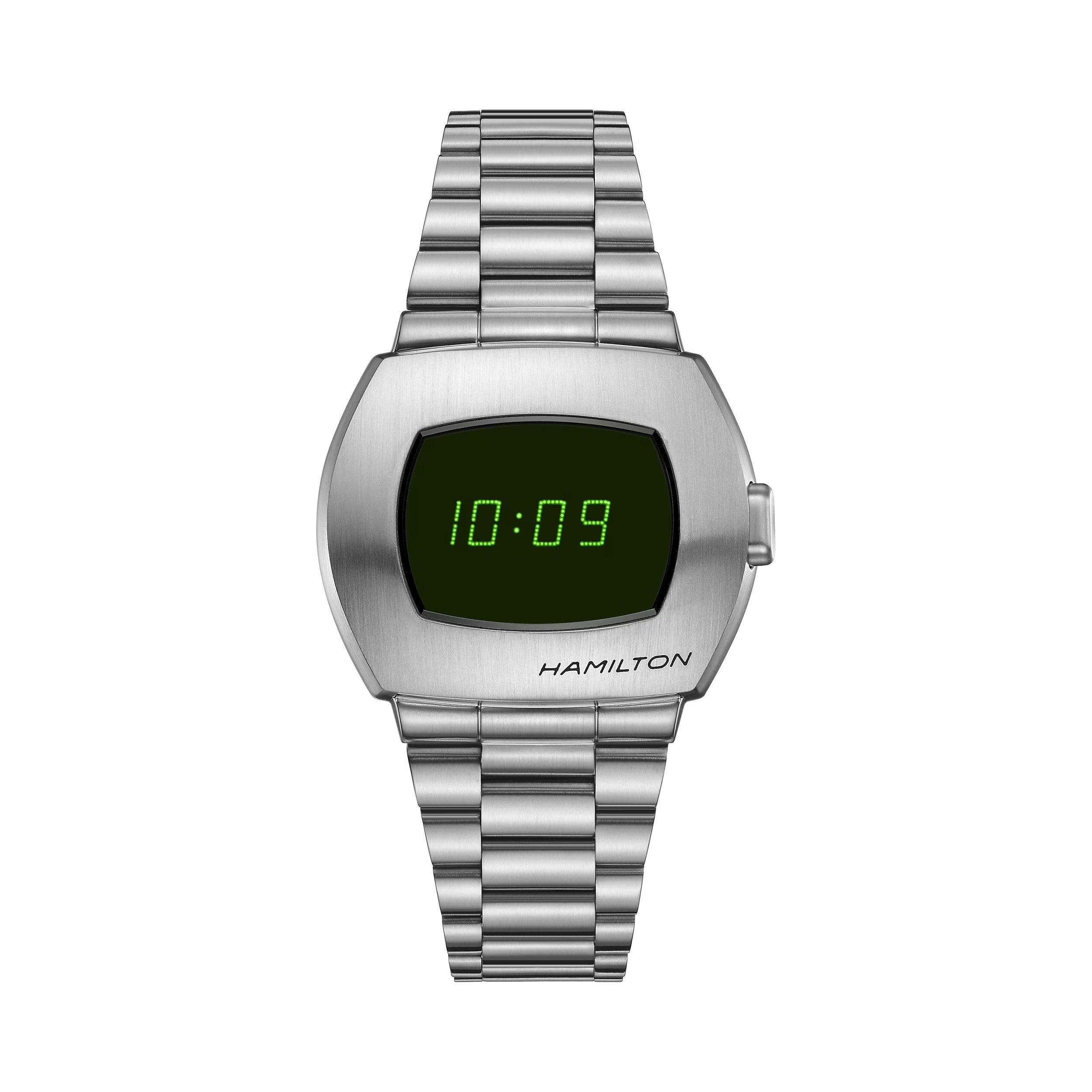 Hamilton American Classic PSR Digital Quartz Watch in Stainless Steel 0