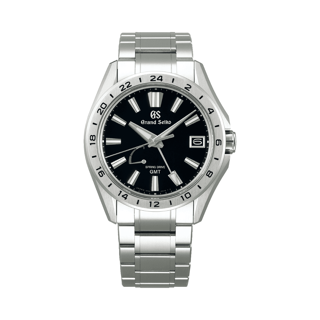 Grand Seiko Evolution 9 Collection GMT Watch with Black Dial, 41mm
