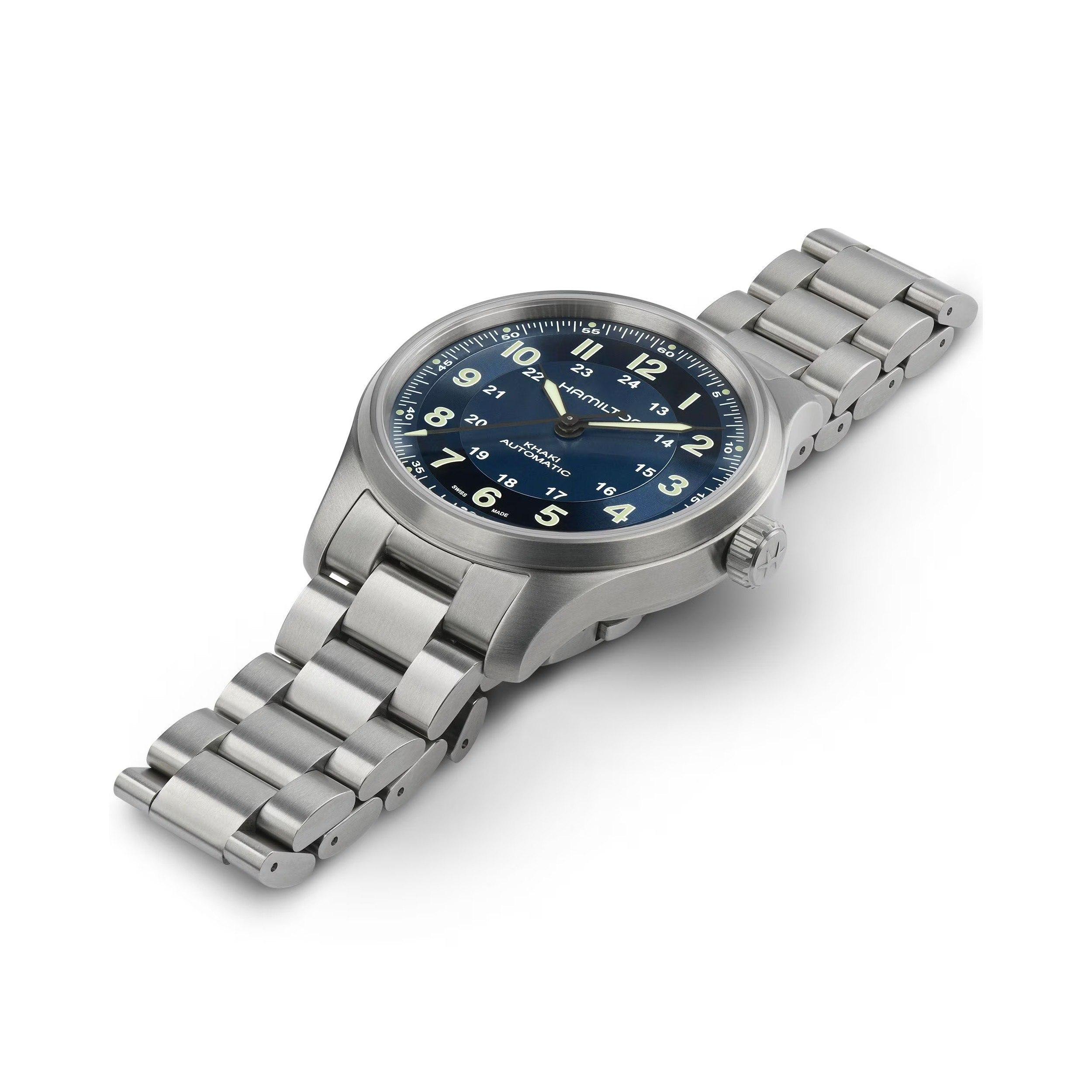 Hamilton Khaki Field Titanium Auto Watch with Blue Dial 1