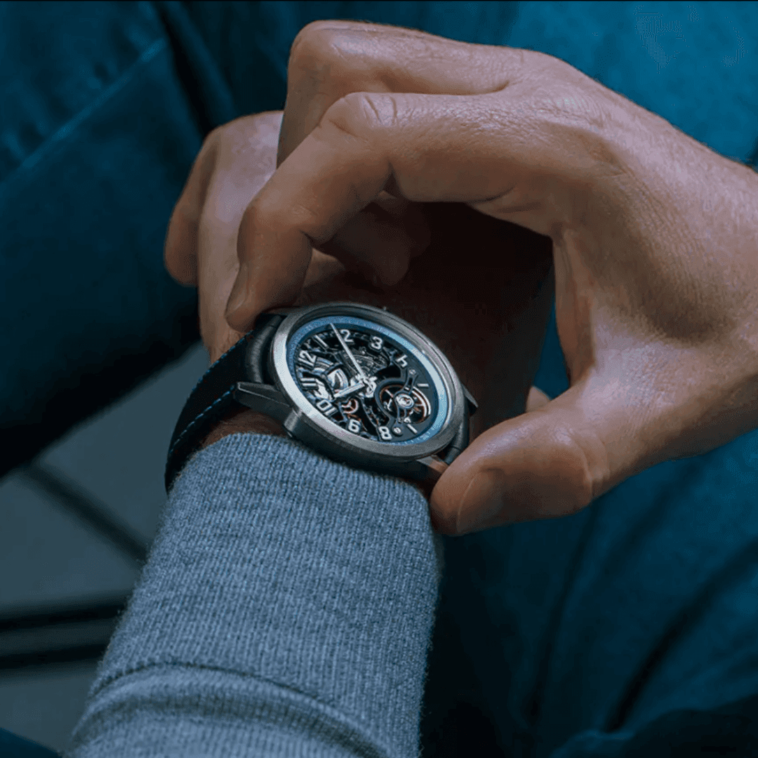 Raymond Weil Blue Skeleton Freelancer USA Limited Edition Automatic Watch, 42.5mm 1