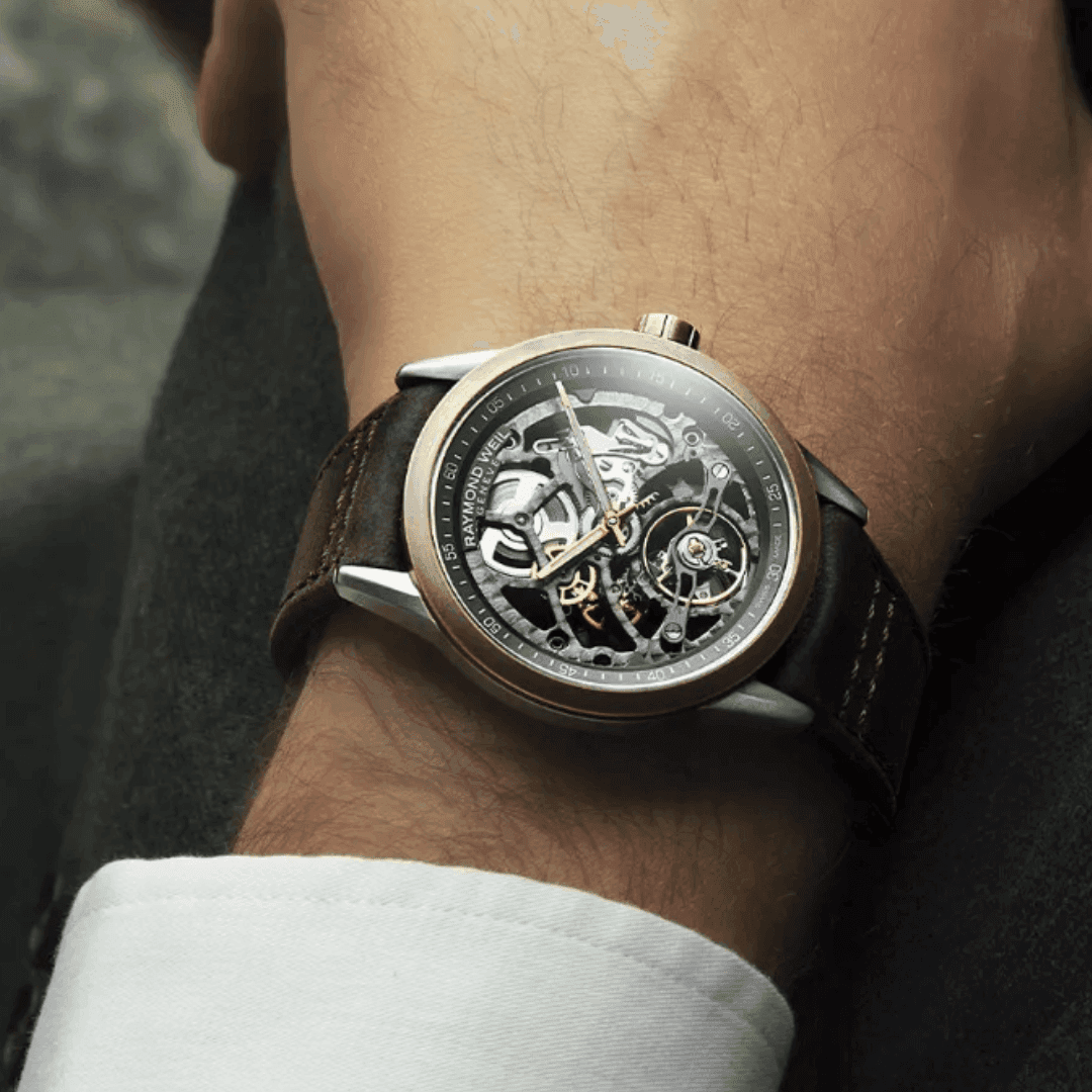 Raymond Weil Freelancer Calibre RW1212 Skeleton Automatic Bronze Watch, 42mm 1